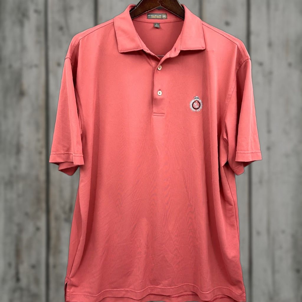 Peter Millar Peter Millar Polo Shirt Mens Large Pink Summer Comfort Golf Dad Mission Viejo CC Size US L / EU 52-54 / 3 - 1 Thumbnail