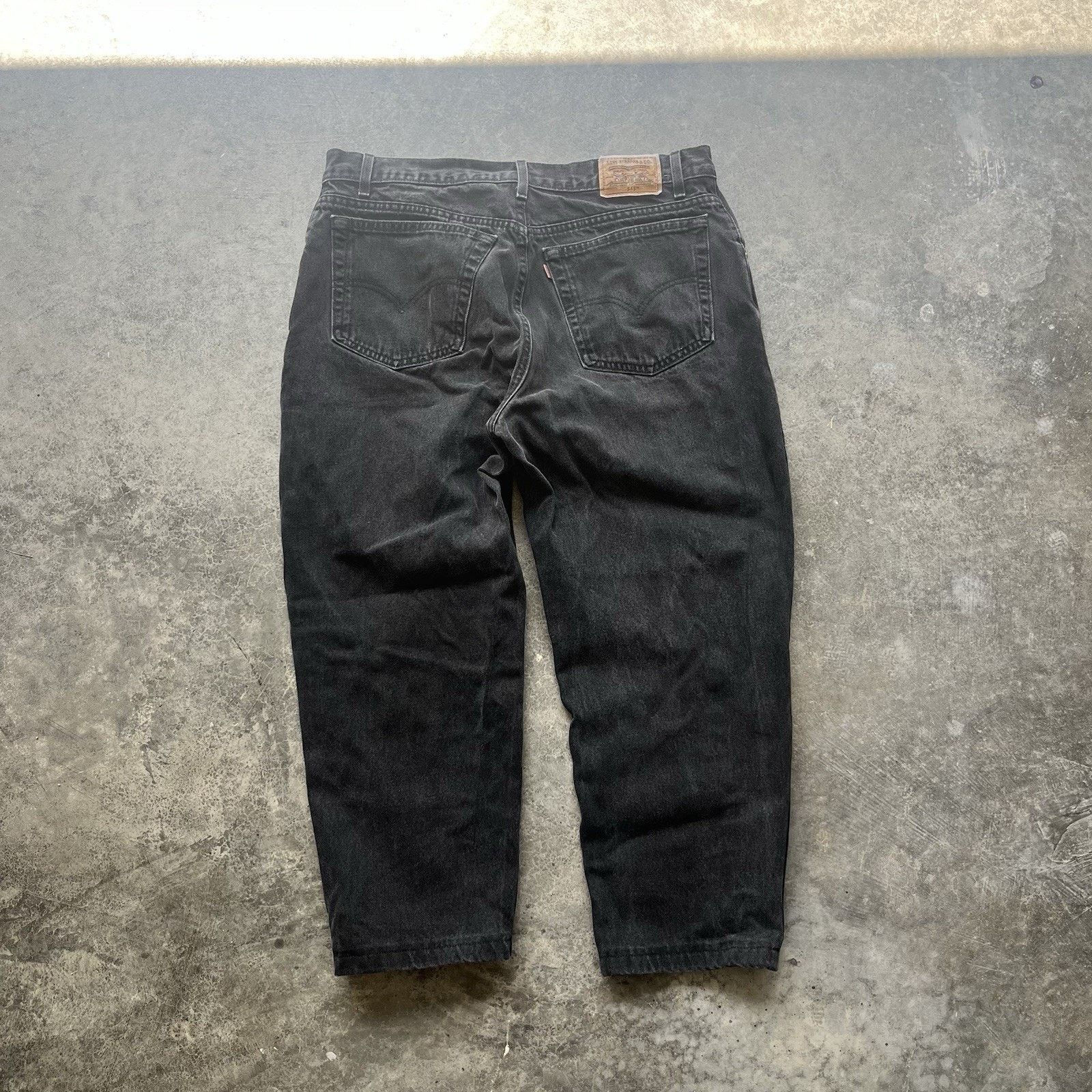 Levi's Vintage Black 90s Levi’s 545 Jeans Mens 36 X 30 Loose Fit We Size US 36 / EU 52 - 1 Thumbnail