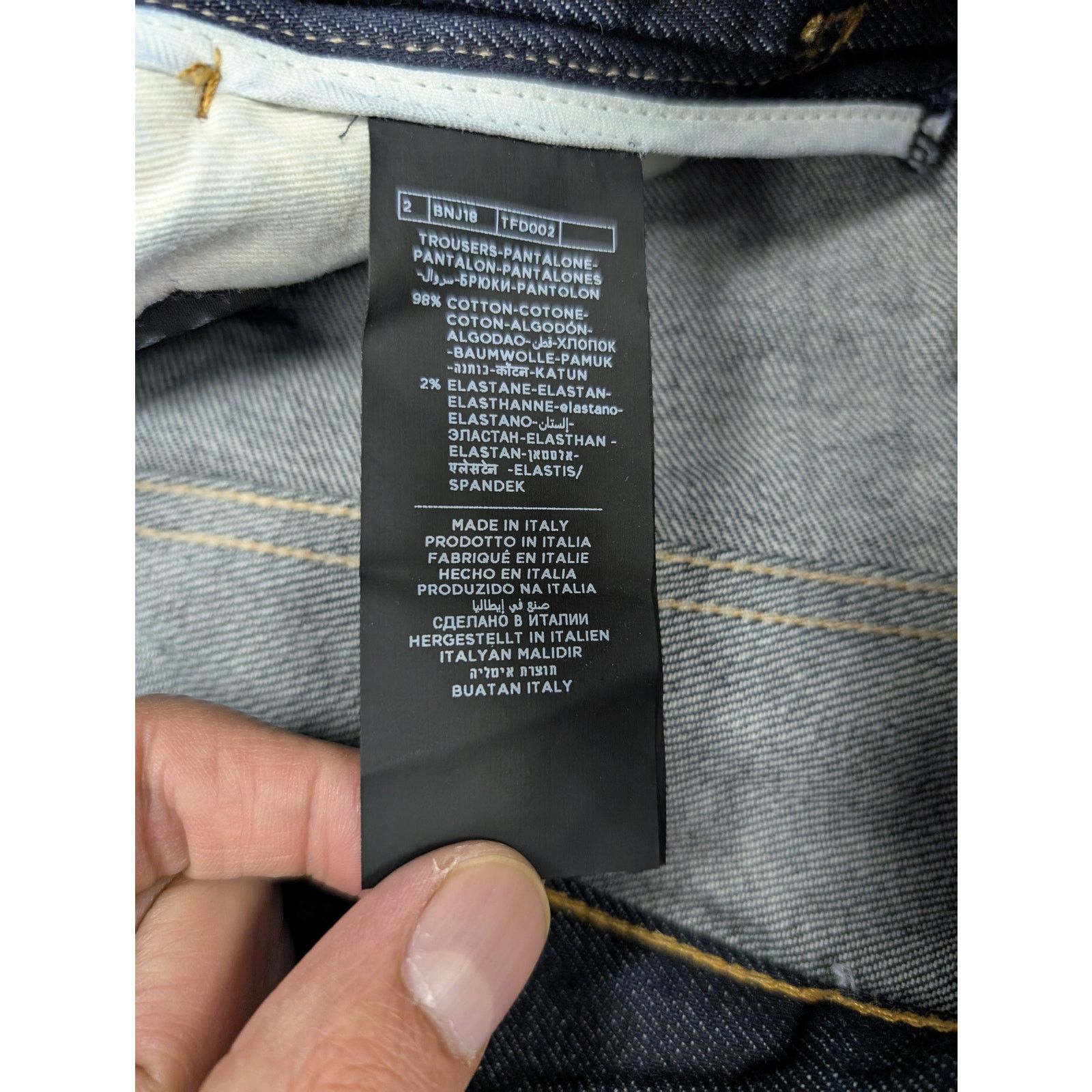 Tom Ford o1rshd1 Q:2 / Straight Denim Jeans in Blue 29 Size US 29 - 15 Thumbnail