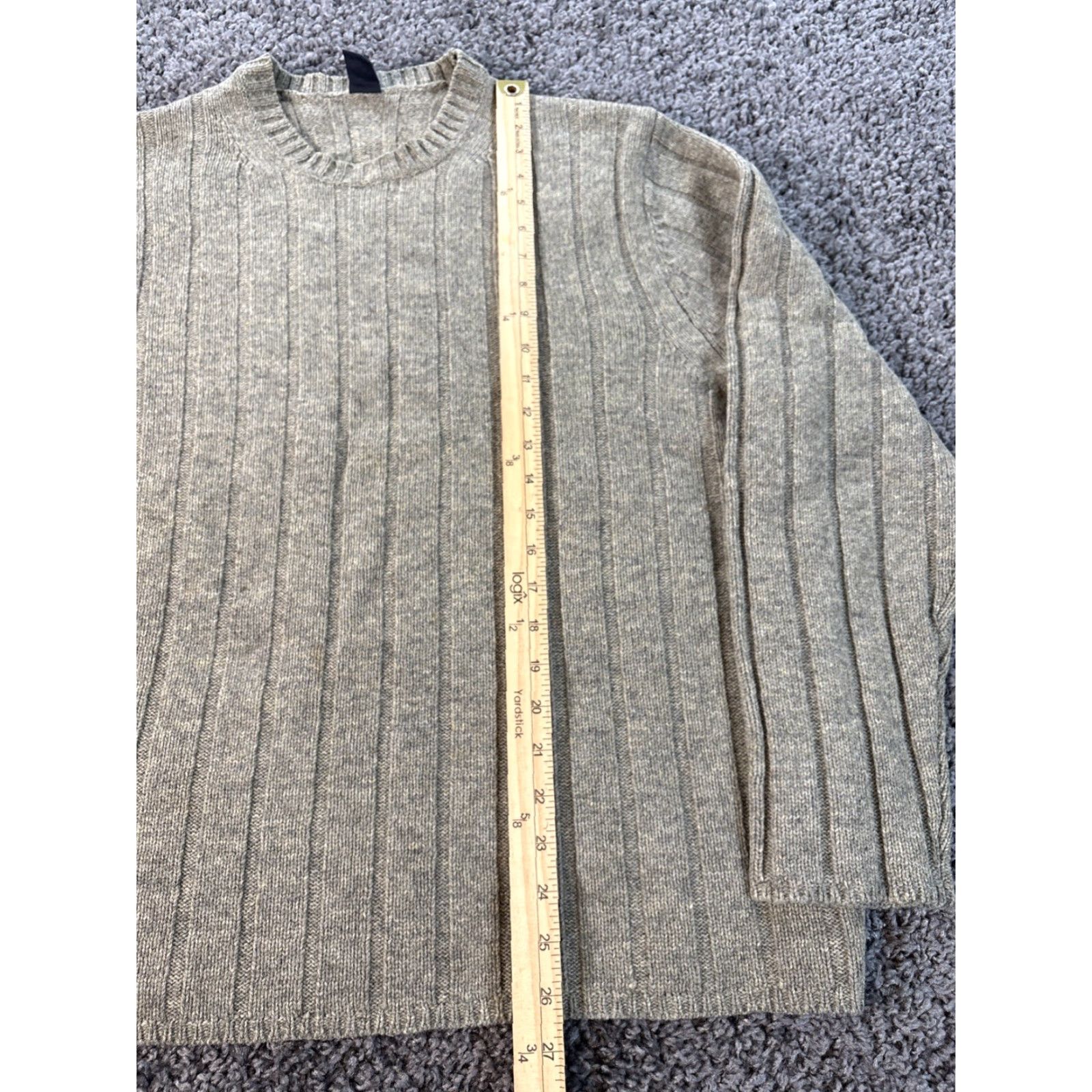 Gap VINTAGE Gap Sweater Mens XL Wool Knit Crew Neck 90s Green pullover Ribbed Knit Style Mens Size US XL / EU 56 / 4 - 2 Thumbnail