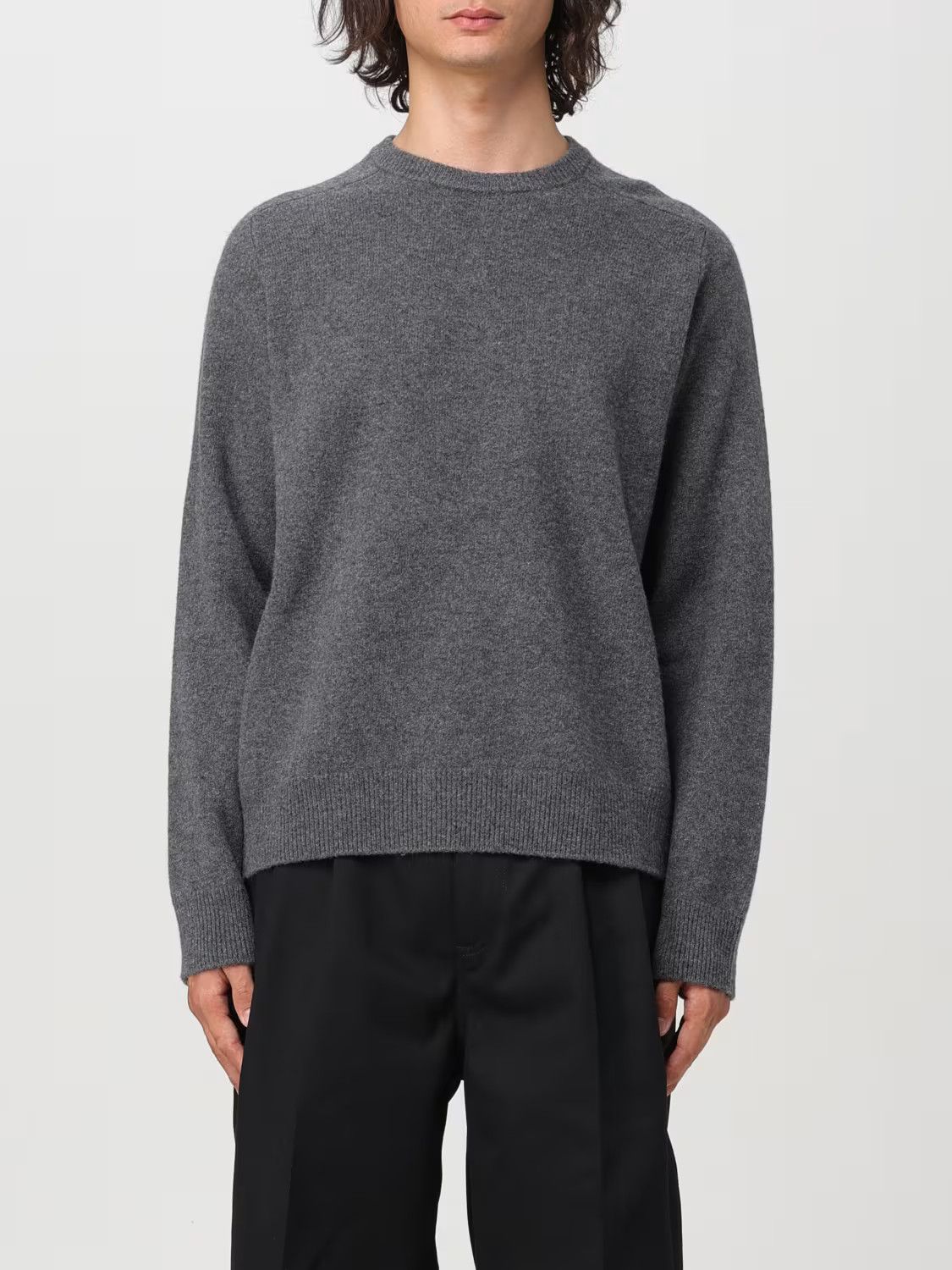Maison Margiela o1s22i1n1024 Wool Crewneck Pullover Sweater in Grey Size US M / EU 48-50 / 2 - 1 Thumbnail