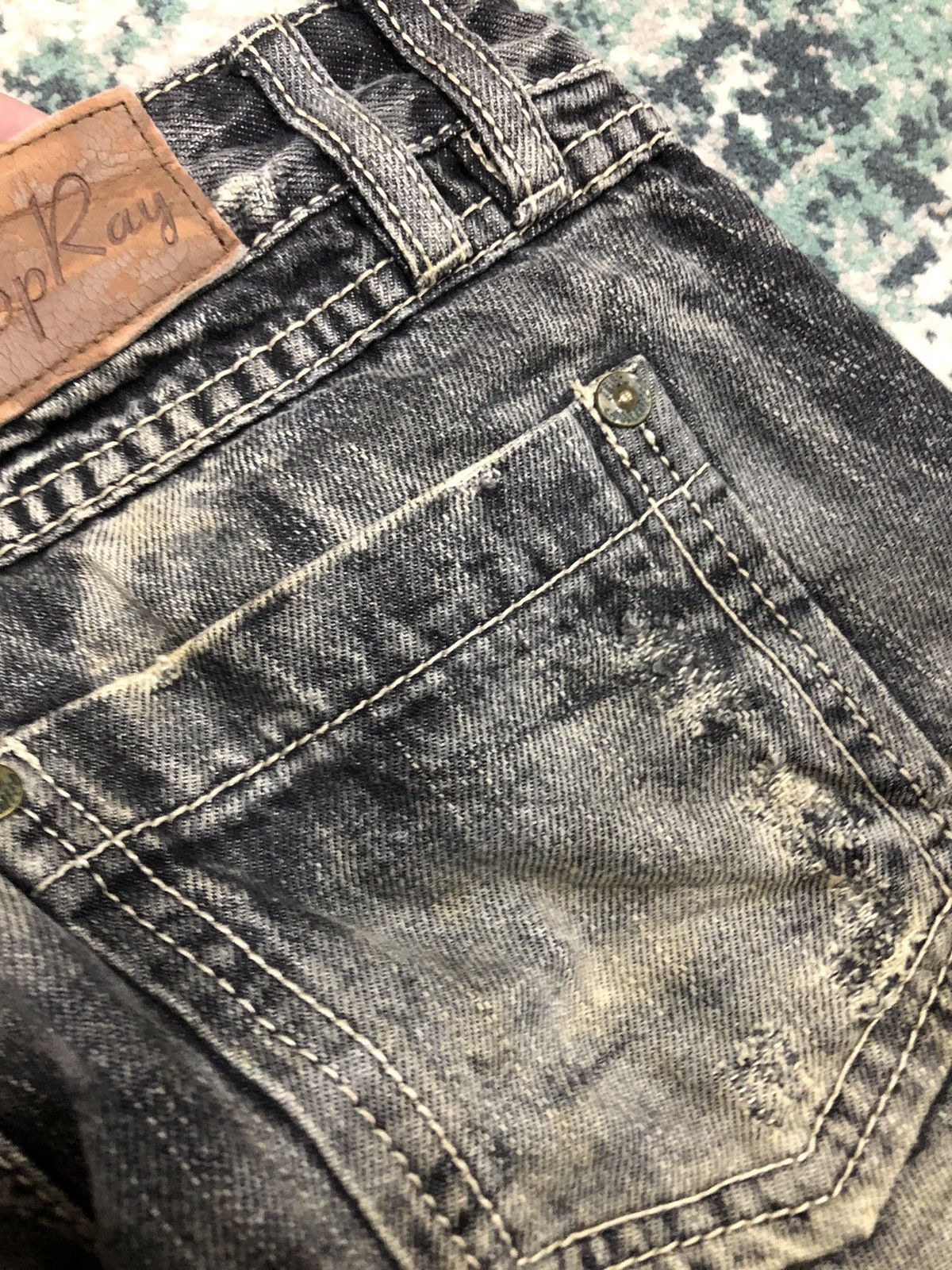 14th Addiction 2000s Japanese Brand SpRay Distressed Flared Denim Size US 29 - 14 Thumbnail