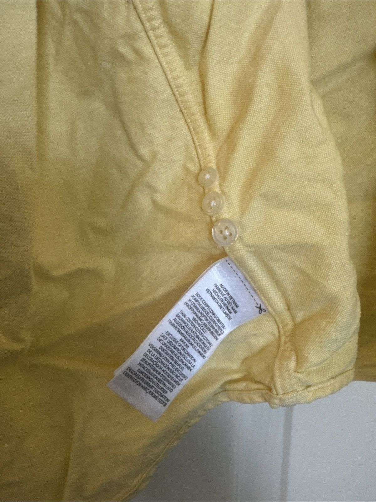 Polo Ralph Lauren Oxford Shirt Polo Ralph Lauren Shirt Yellow XL Preowned Size US L / EU 52-54 / 3 - 3 Thumbnail