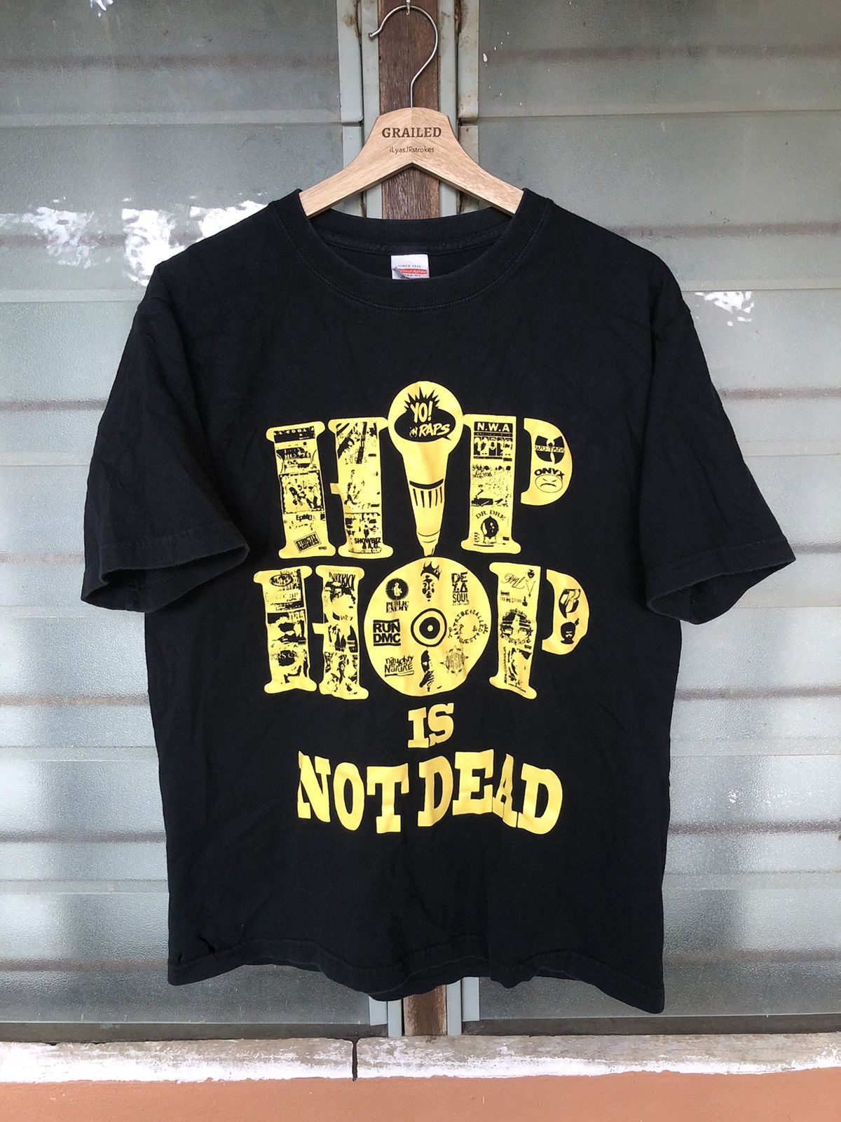 Rap Tees Vintage Hip Hop is Not Dead Classic Logo Shirt Tee DMC Size US L / EU 52-54 / 3 - 3 Thumbnail