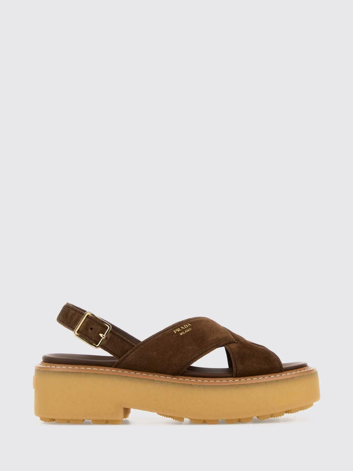 Prada Prada Heeled Sandal Woman Brown Size US 11 / IT 41 - 1 Preview