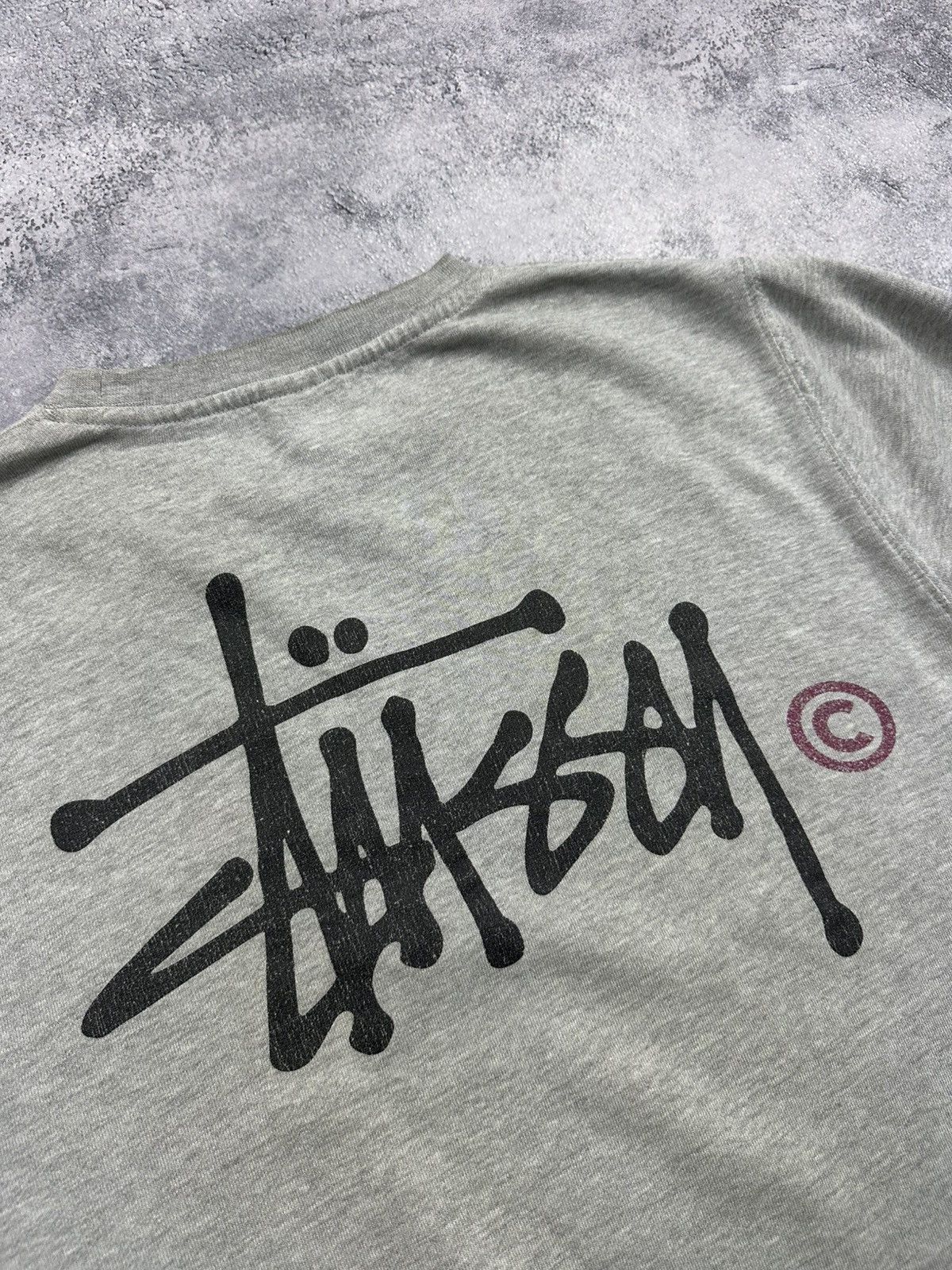 Stussy Vintage Stussy Sweatshirt Big Logo Rare Y2K Grey Pullover Size US M / EU 48-50 / 2 - 13 Thumbnail