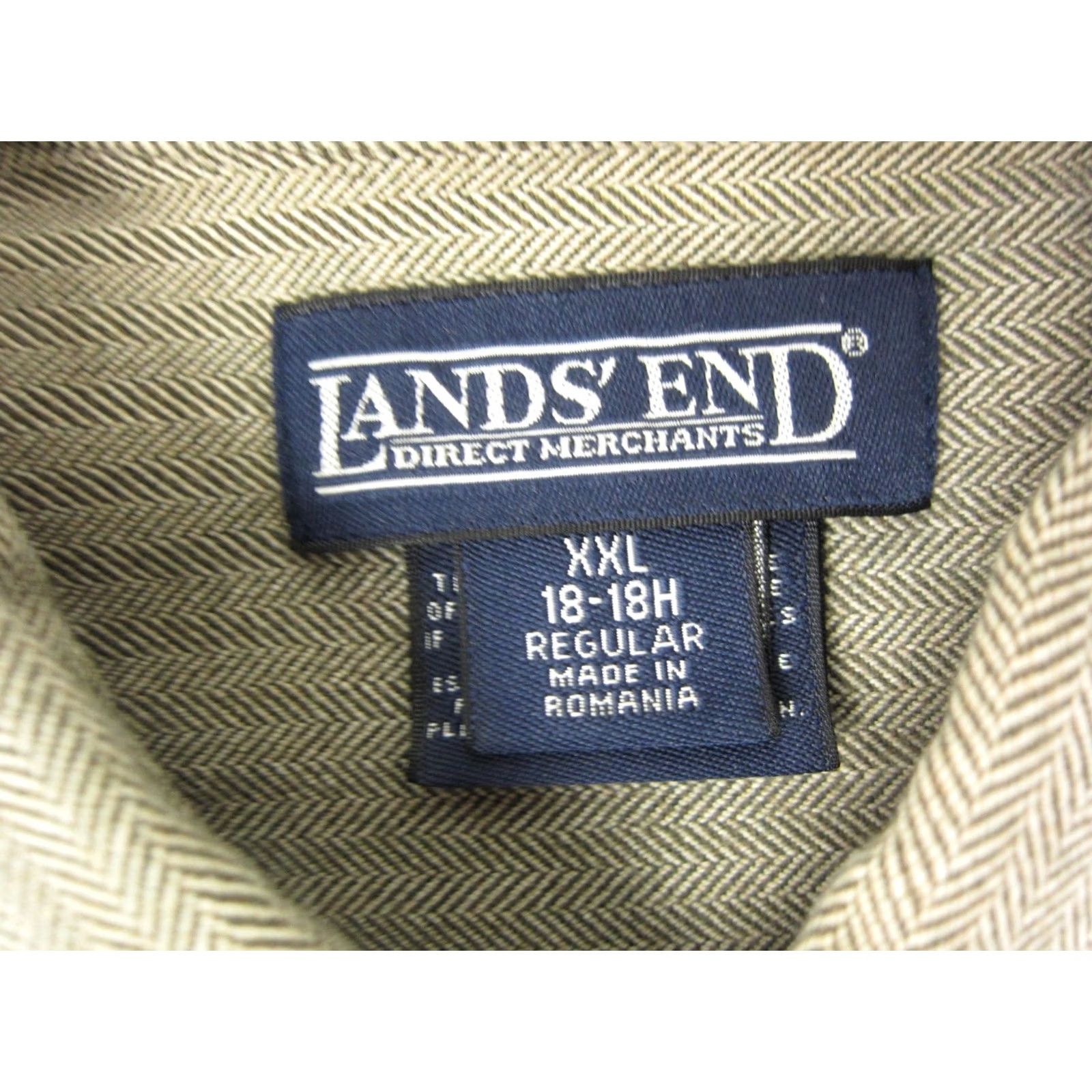 Lands' End VINTAGE Lands End Shirt Adult 2XL Green Button Down Cotton 90s Mens Size US XXL / EU 58 / 5 - 3 Thumbnail