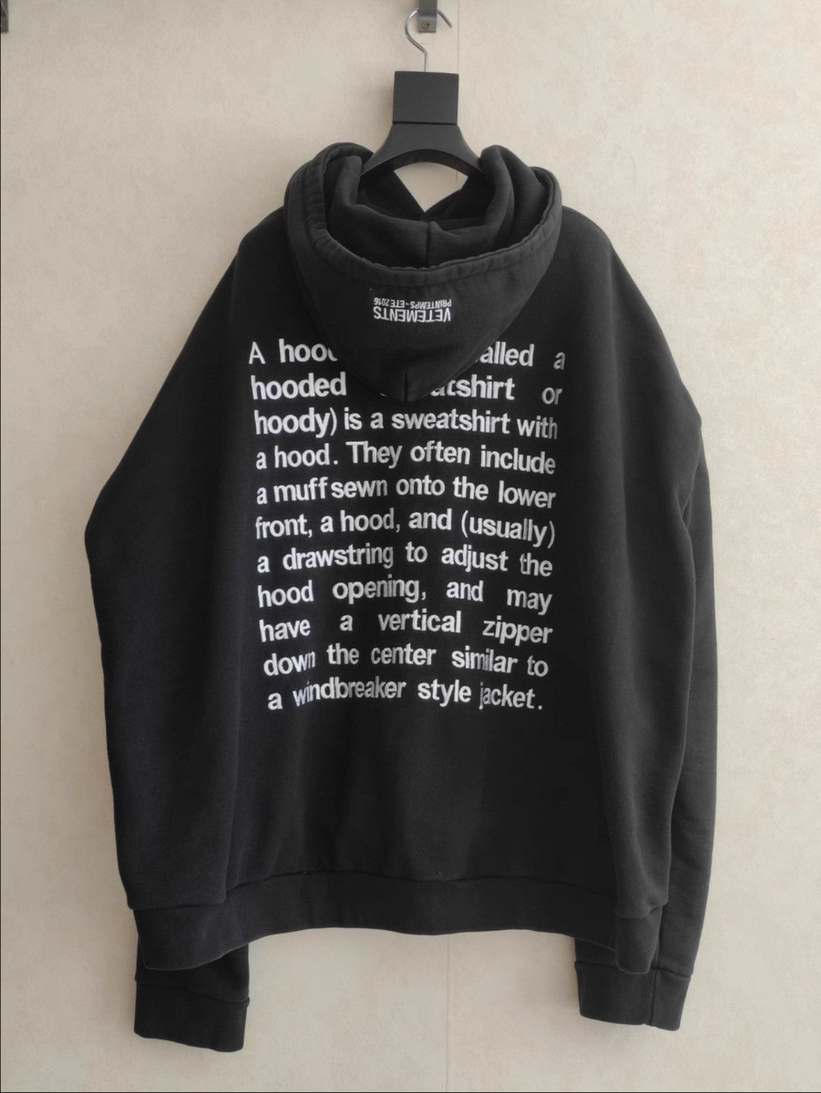 Vetements Vetements 16ss Definition Hoodie Size US XS / EU 42 / 0 - 2 Thumbnail