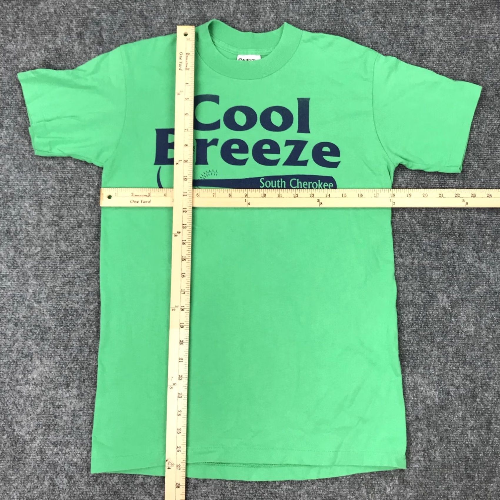 Vintage VINTAGE Baseball Graphic Tee T-Shirt Adult Medium Green 90s Single Stitch Nike? Size US M / EU 48-50 / 2 - 5 Thumbnail