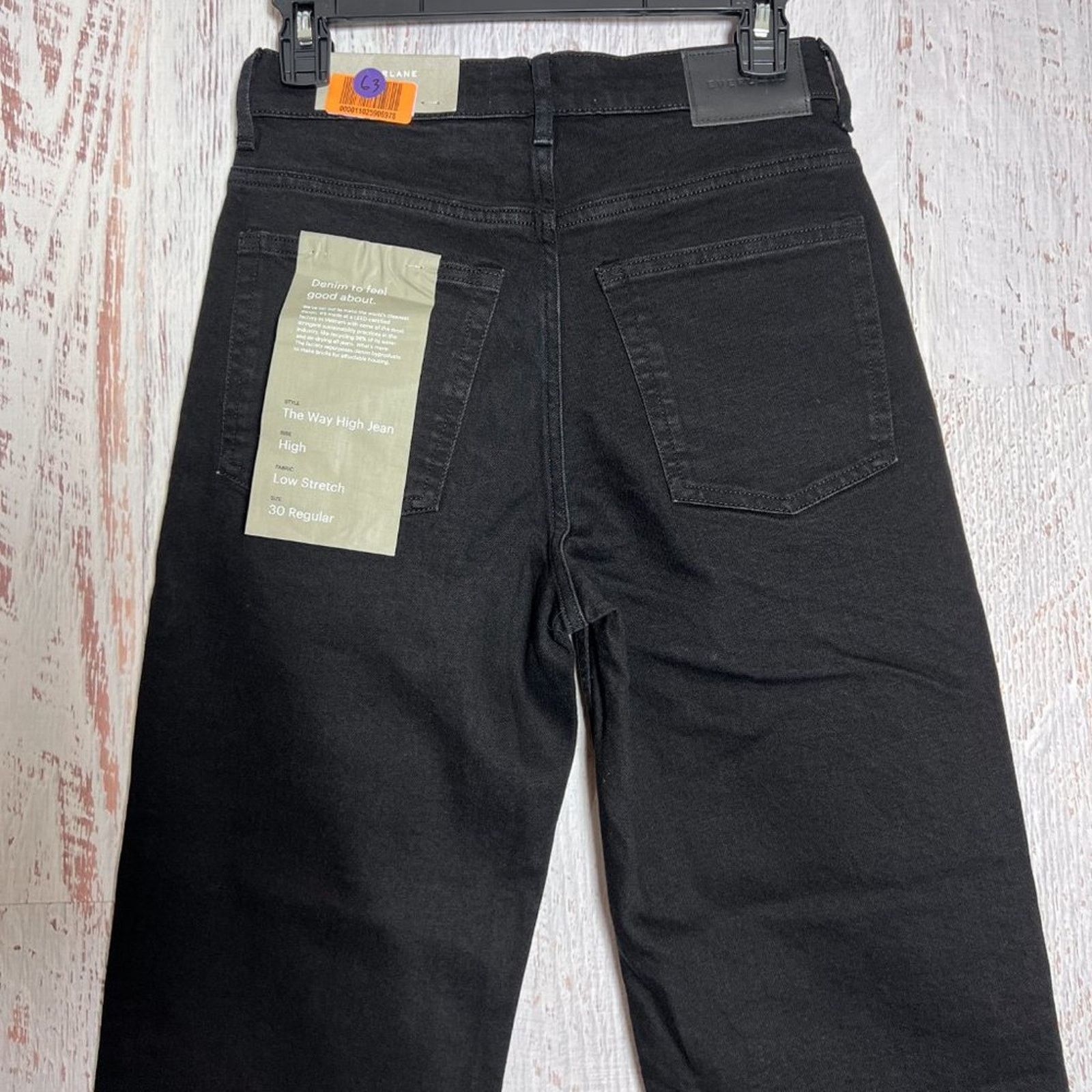 Everlane Everlane Way High Straight Jean Black Size 30 Size 30" / US 8 / IT 44 - 9 Thumbnail