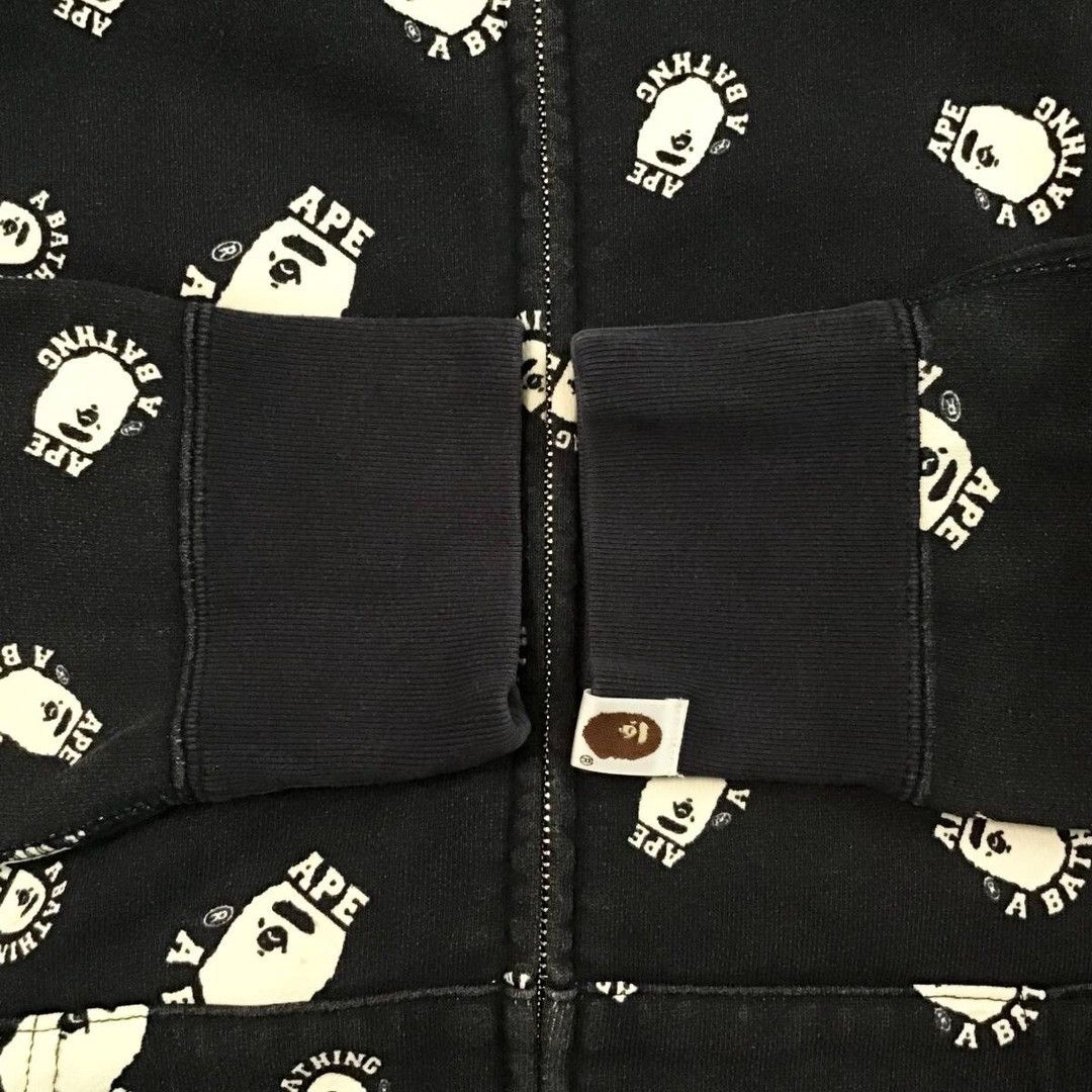 Bape 💫Glow in the dark💫 BAPE logo full zip hoodie a bathing ape Size US M / EU 48-50 / 2 - 7 Thumbnail