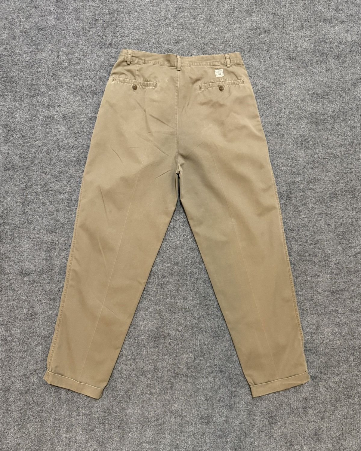 Chaps Ralph Lauren Vintage Chaps Ralph Lauren Pleated Chinos Tan 34x32 Size US 34 / EU 50 - 7 Thumbnail