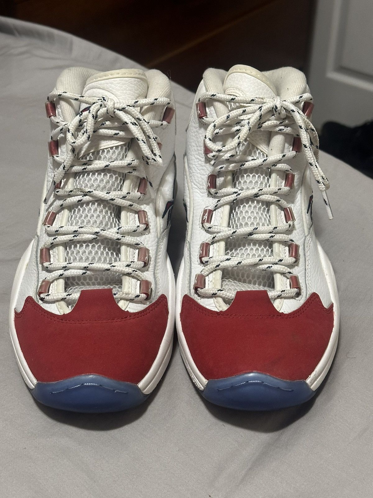 Reebok “The Question” red toe men’s size 10 Size US 10 / EU 43 - 3 Thumbnail