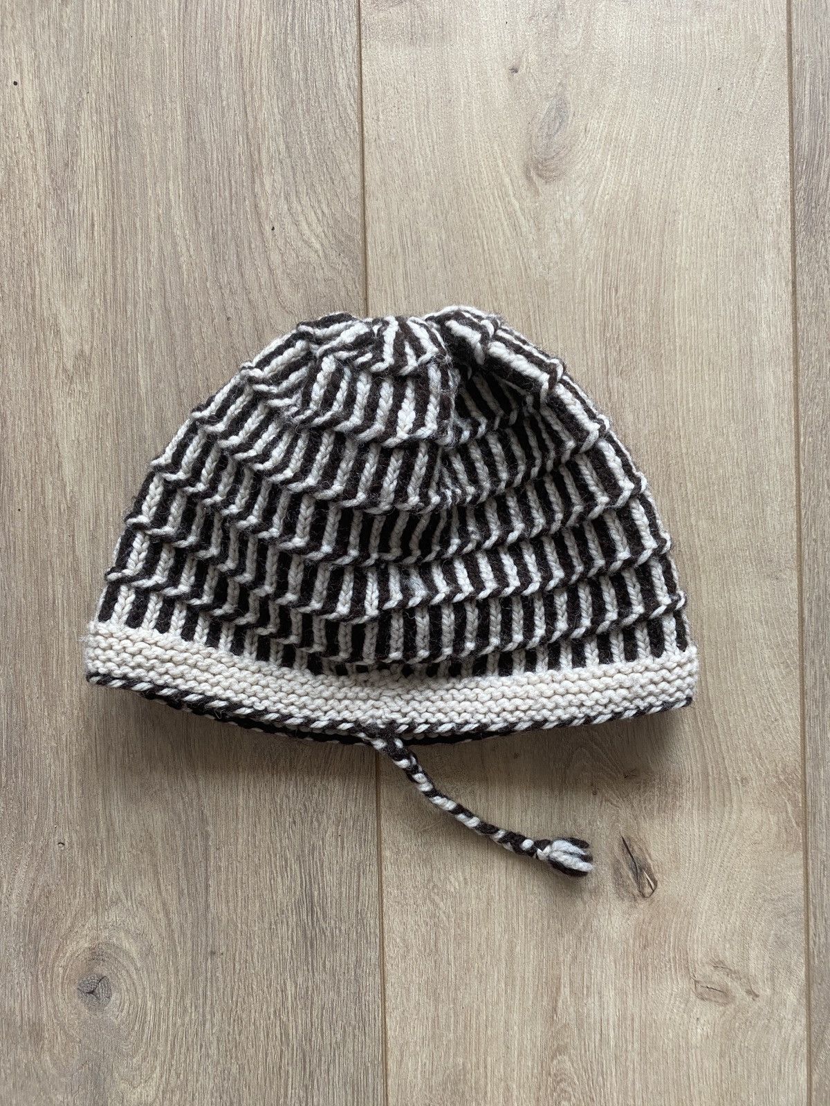 Japanese Brand Gorpcore Set Wool Beanie and cuffs Trekking Nepal archive Size ONE SIZE - 2 Thumbnail