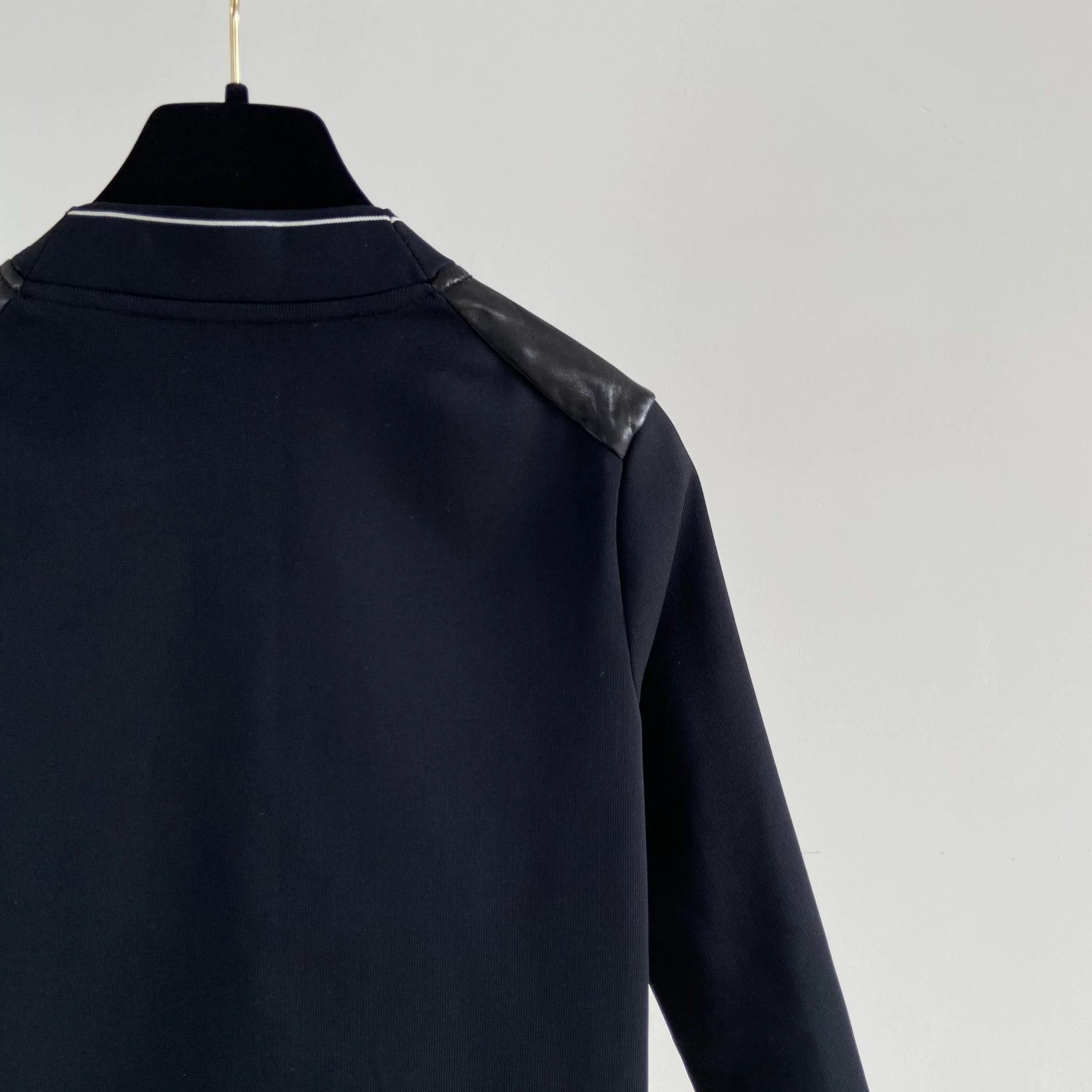 Prada Prada Leather Panel Crewneck Top Women's 36 Size XS / US 0-2 / IT 36-38 - 6 Thumbnail