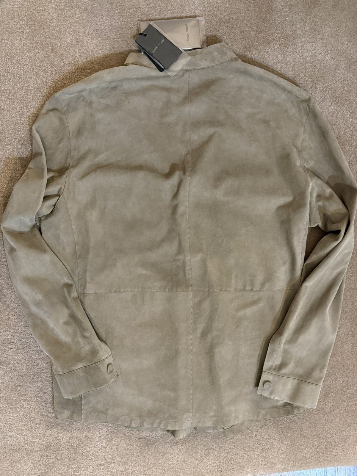 Giorgio Armani Giorgio Armani Suede Leather Shirt Jacket – Made in Italy Size US L / EU 52-54 / 3 - 2 Thumbnail