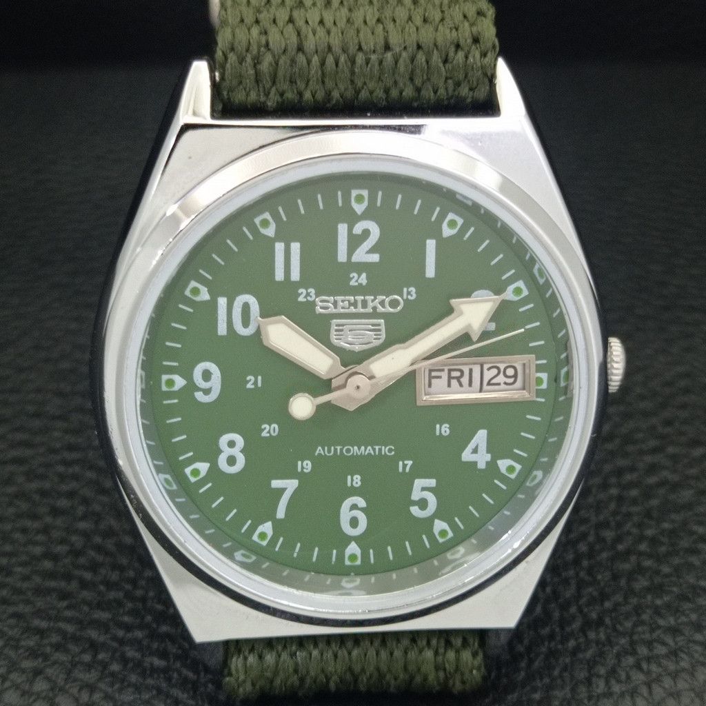 Seiko REFURBISHED VINTAGE SEIKO 5 AUTO JAPAN MENS WATCH a441732 Size 38 - 4 Thumbnail