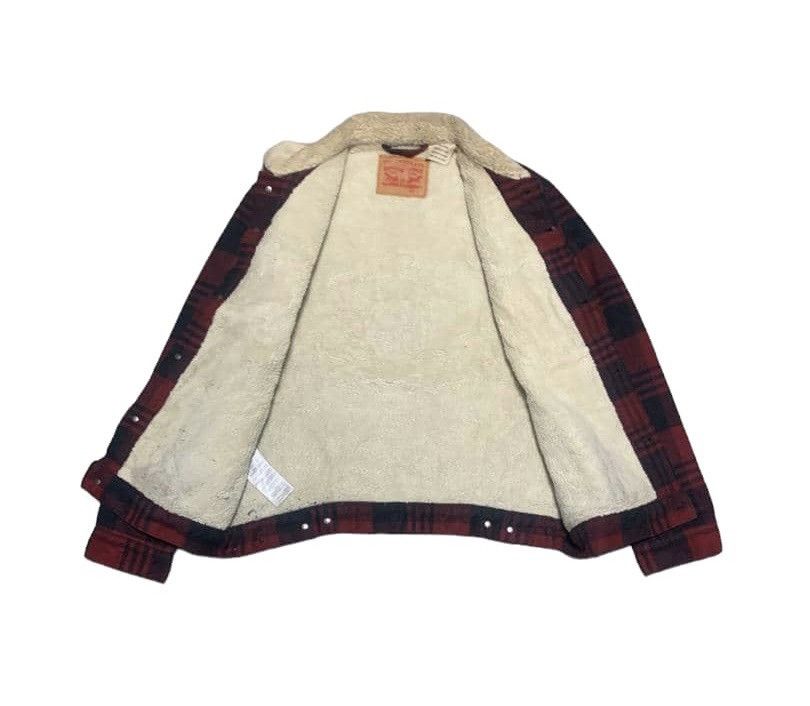 Levi's Levi’s Plaid Wool Trucker Jacket Size US L / EU 52-54 / 3 - 4 Thumbnail