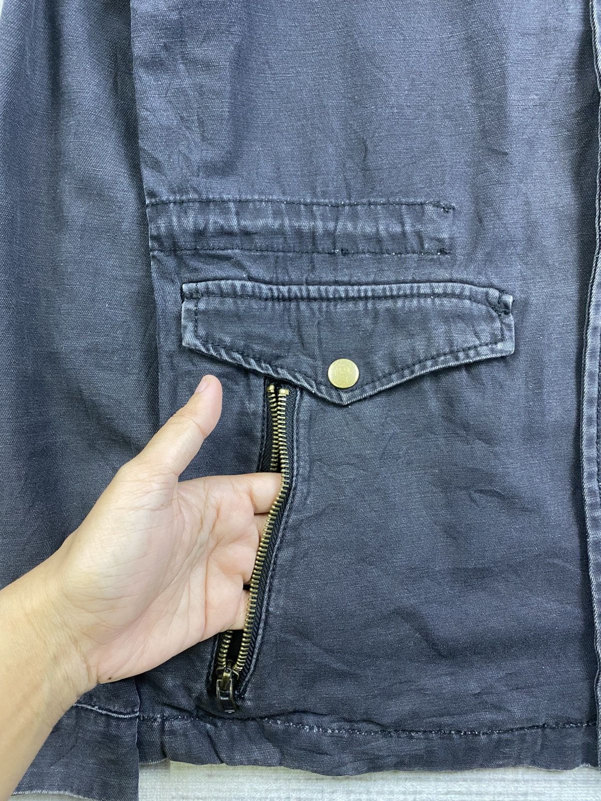 Issey Miyake 🔥Jungle Storm Rare Multipocket Denim Cotton Hoodie Jacket Size US M / EU 48-50 / 2 - 10 Thumbnail