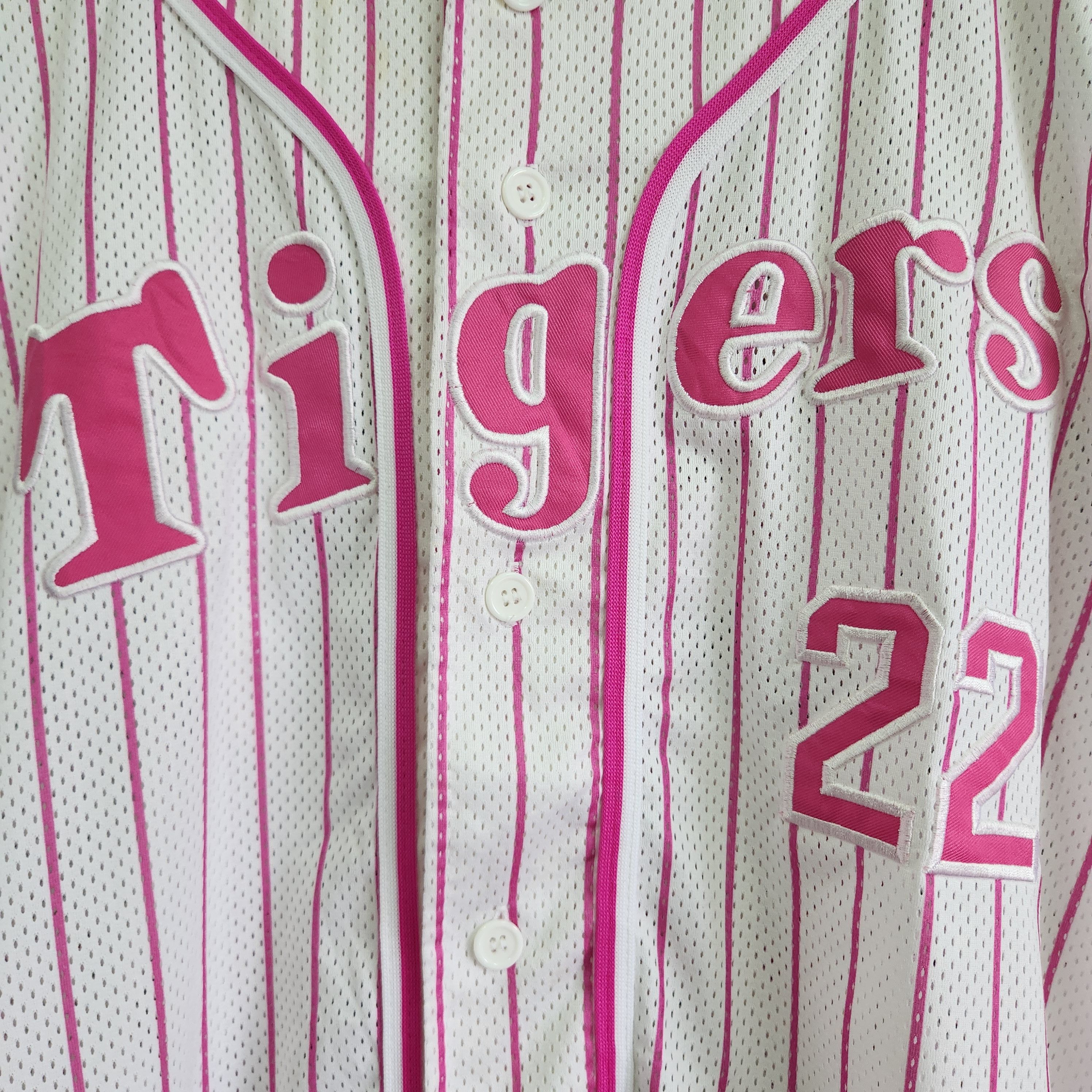 Japanese Brand × Vintage STEALS Hanshin Tigers Vintage Y2K Baseball Jersey 22 Japan Size US M / EU 48-50 / 2 - 5 Thumbnail