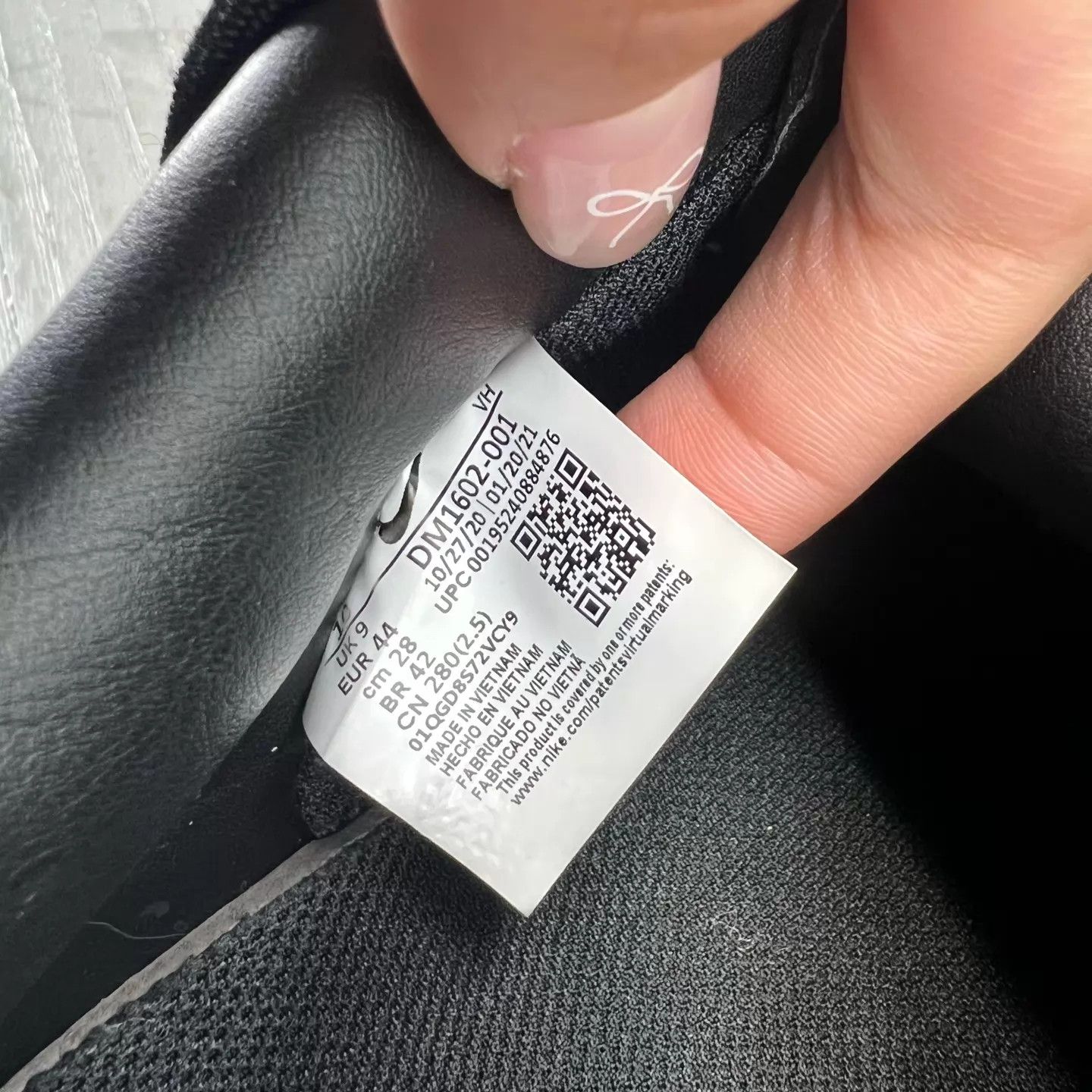 Off-White OW Dunk No.50 Black Men's 44 Buttonless Size US 10 / EU 43 - 7 Thumbnail