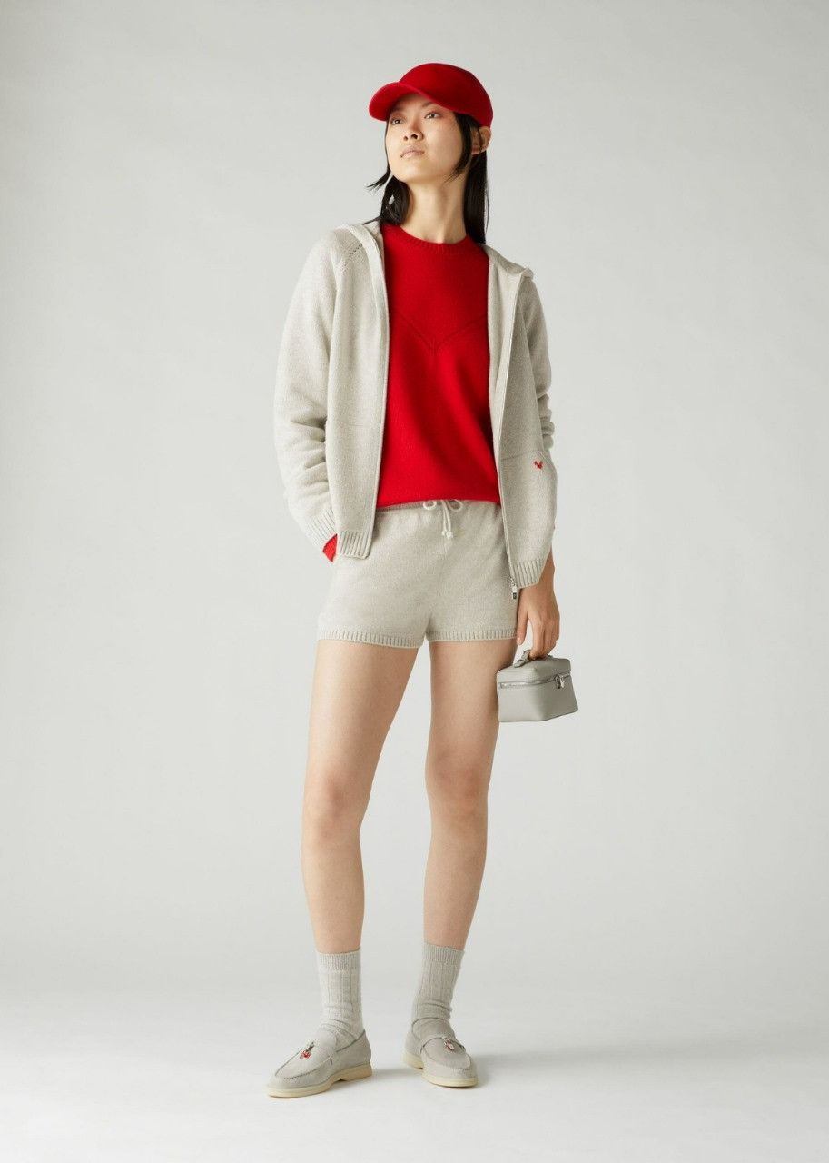 Loro Piana o1srvl11e0524 Shorts in Silver Size 27" / US 4 / IT 40 - 2 Thumbnail