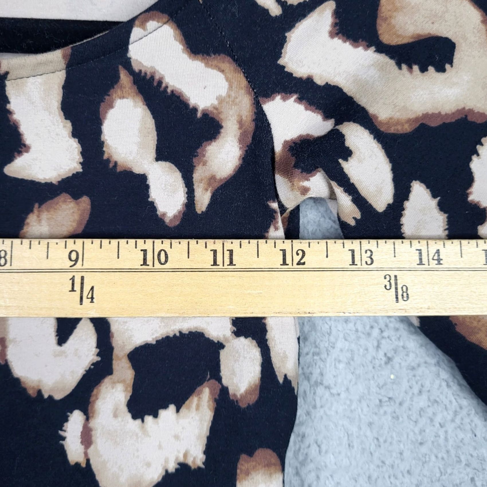 H&M H&M Womens Long Sleeve Stretch Unitard Jumpsuit XS New Multicolor Animal Print Square Neck Skinny Legged One-Piece Size XS / US 0-2 / IT 36-38 - 4 Thumbnail