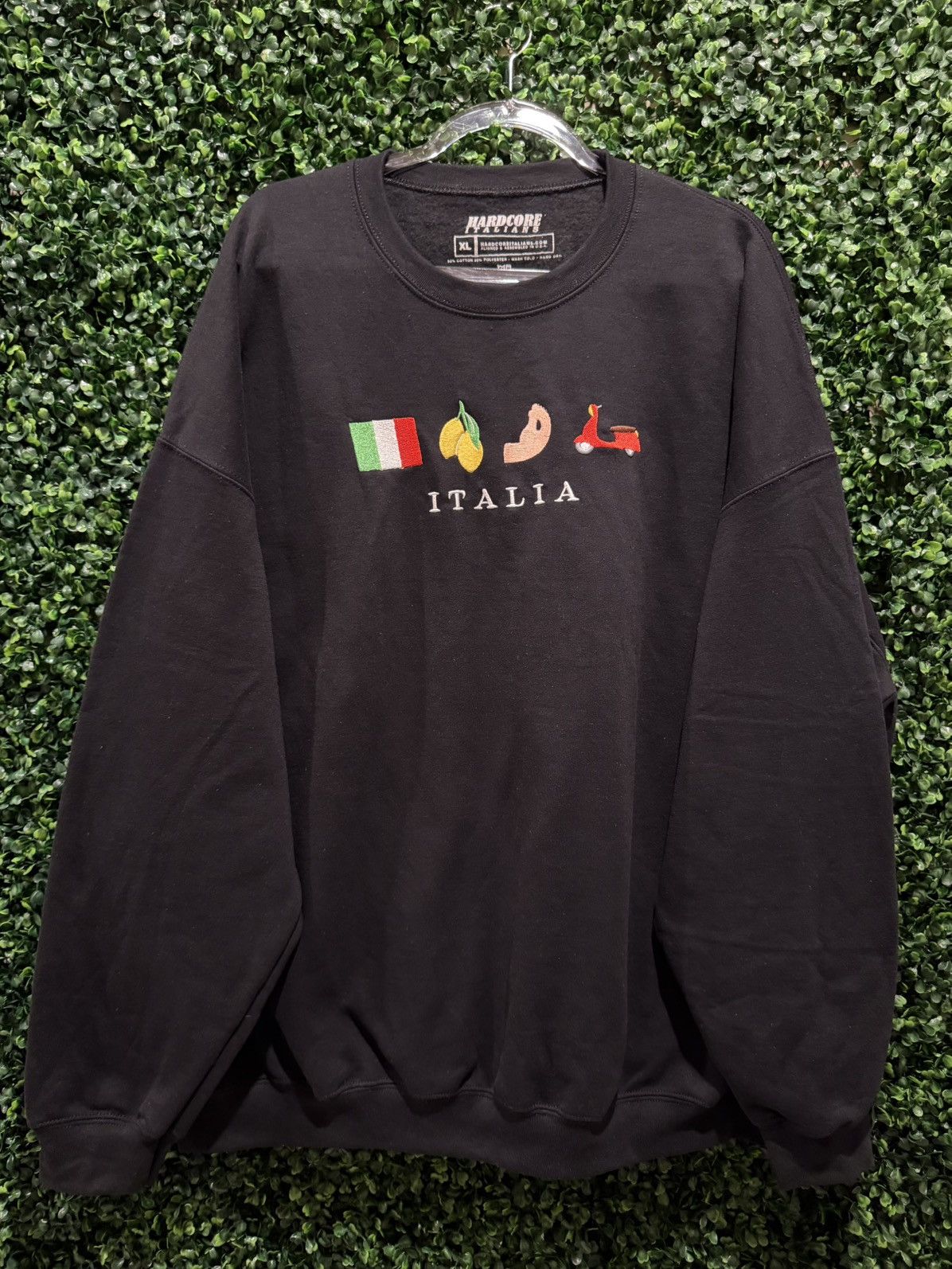 Other Italia embroidered crewneck by Hardcore Italians . BNWOT XL Size US XL / EU 56 / 4 - 1 Thumbnail