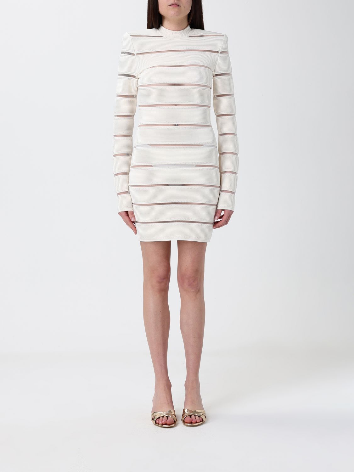 Balmain Balmain Dress Woman White Size XXS / US 00 / IT 34 - 1 Thumbnail