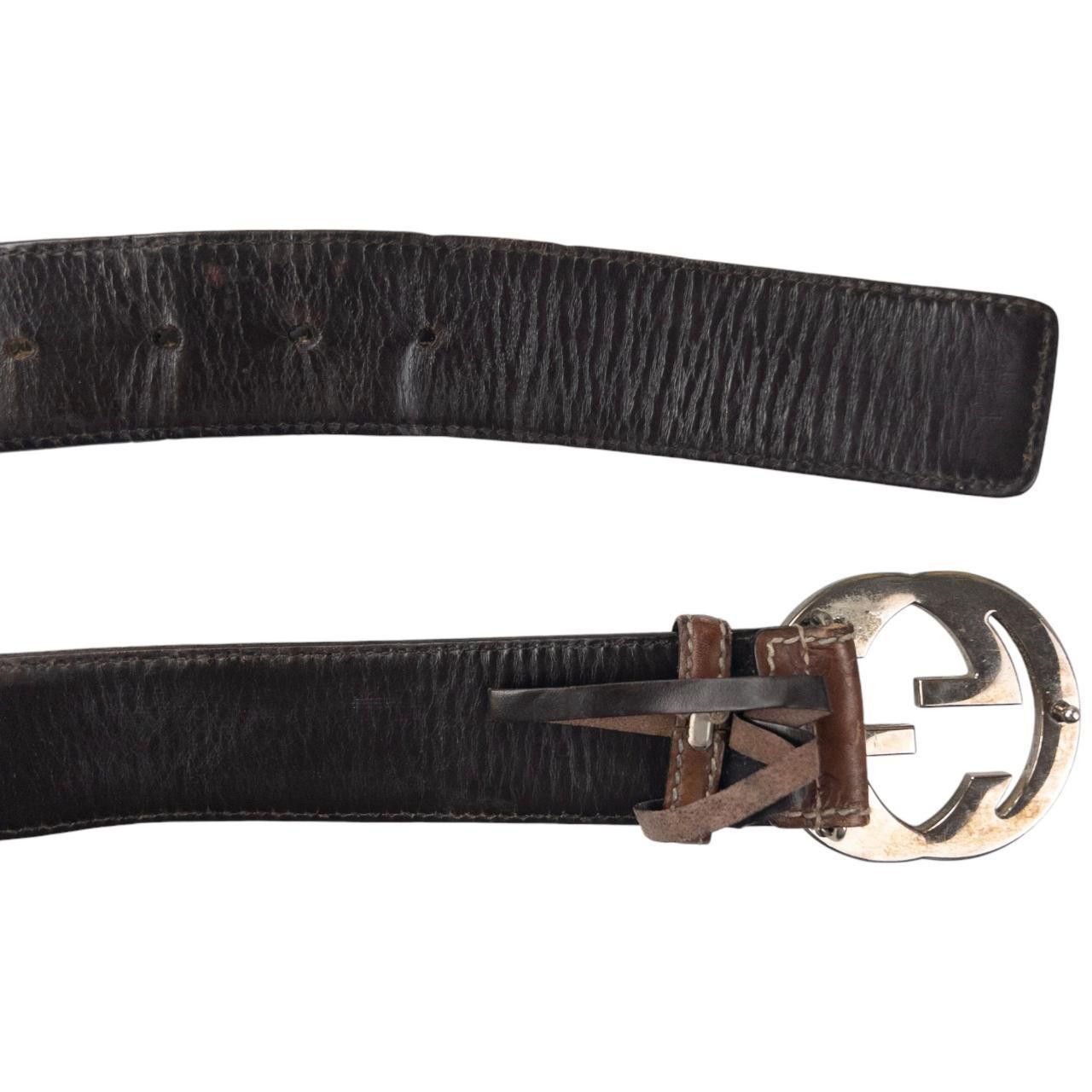 Gucci Vintage Gucci Monogram Belt Size W36 Size ONE SIZE - 5 Thumbnail