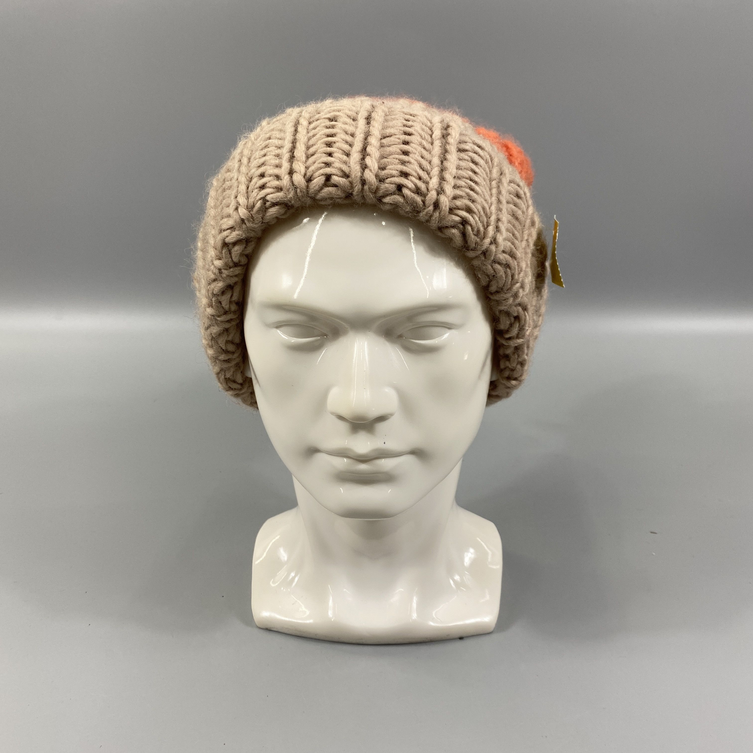 Japanese Brand Knitted Three Color Beanie Hats -BN1175 Size ONE SIZE - 2 Thumbnail