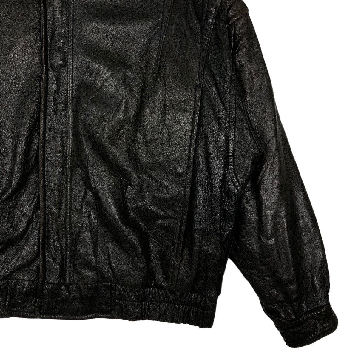 Genuine Leather 🔥90’s Vintage Bomber Genuine Leather Jacket Robert Comstock Size US L / EU 52-54 / 3 - 4 Thumbnail