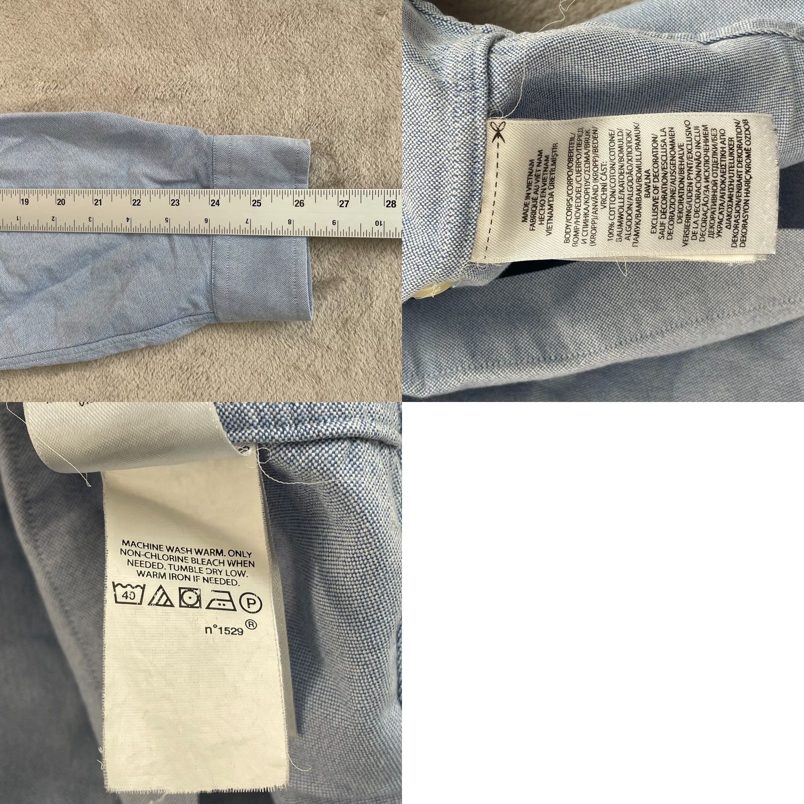 Polo Ralph Lauren Polo Ralph Lauren Oxford Shirt Men XL Blue OCBD Classic Fit Preppy Button-Down Collared Long Sleeve Size US XL / EU 56 / 4 - 8 Thumbnail