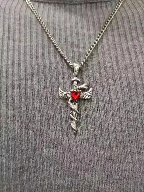 Homemade Cross Titanium steel Necklace Chain Size ONE SIZE - 4 Thumbnail