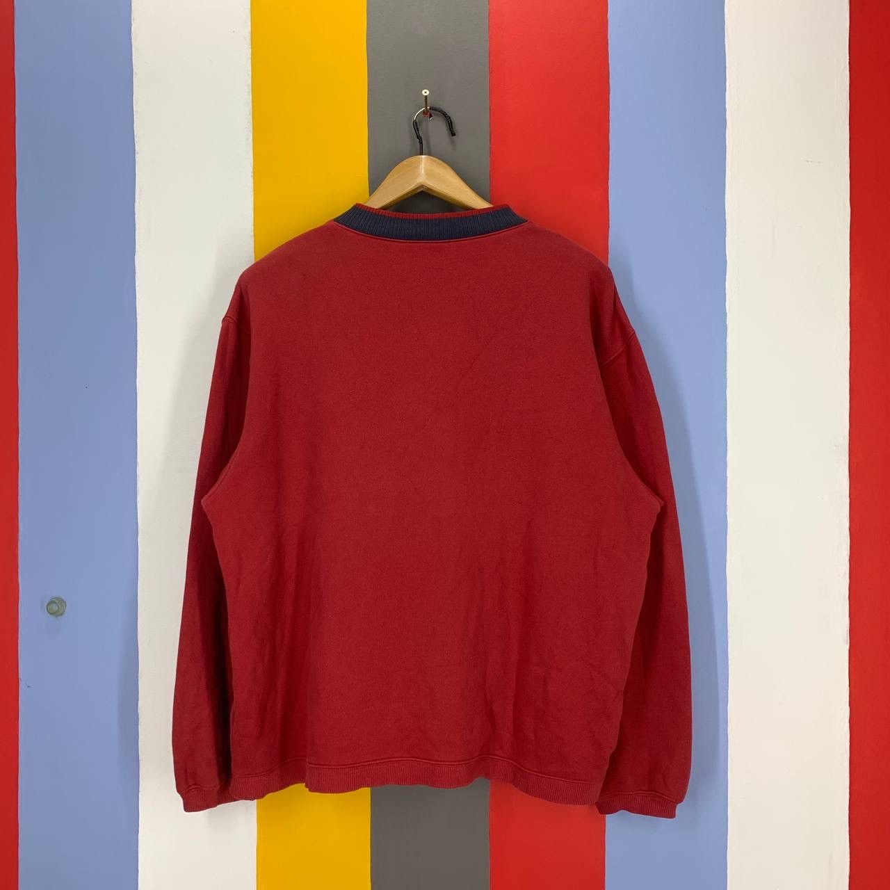 Hang Ten Vintage HANG TEN V Neck Sweatshirt #2308-01 Size US L / EU 52-54 / 3 - 7 Thumbnail