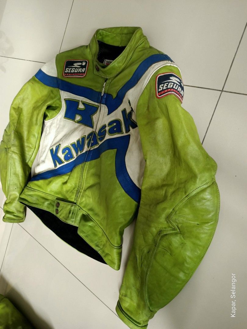 Vintage Vintage segura Kawasaki green racing suit Size US M / EU 48-50 / 2 - 5 Thumbnail