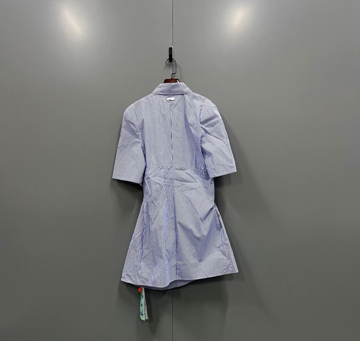 Off-White OFF-WHITE Striped Irregular Shirt Dress J41 Size S / US 4 / IT 40 - 2 Thumbnail