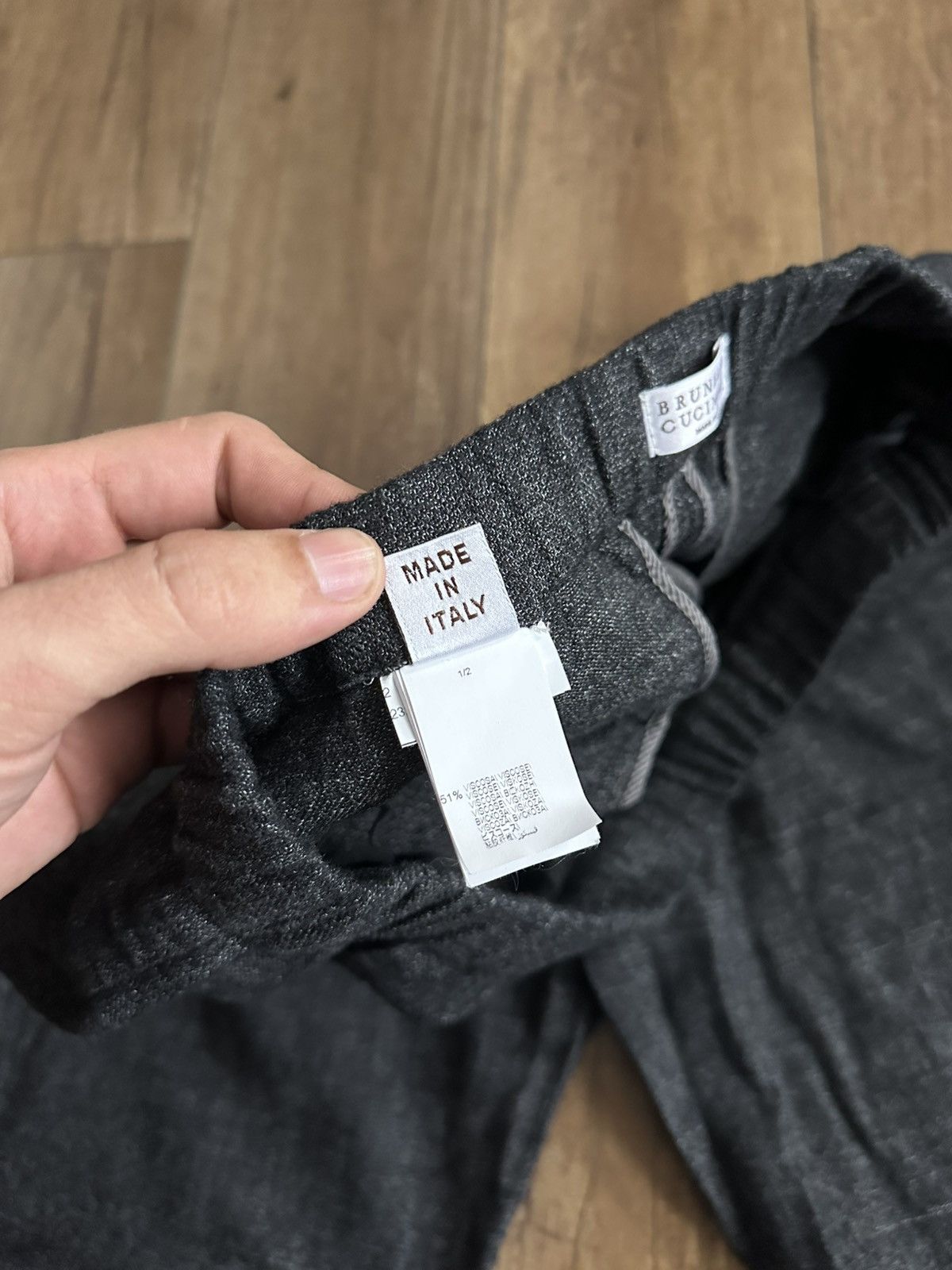 Brunello Cucinelli Brunello Cucinelli Wool Linen Trousers Pants Size 27" / US 4 / IT 40 - 12 Thumbnail