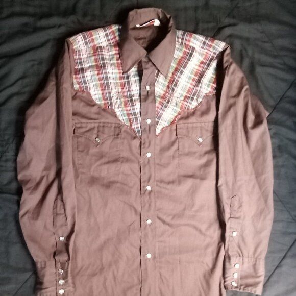 Other Vintage H Bar C Embroidered Plaid Western Pearl Snap Shirt Size US L / EU 52-54 / 3 - 2 Thumbnail