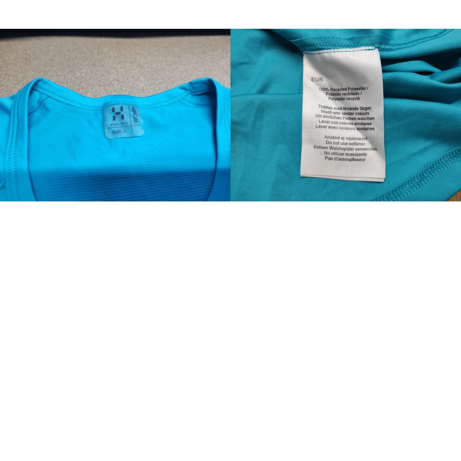 Vintage Haglöfs T-Shirt Womens Size L Blue Fjellsport Running Large Short Sleeve Size L / US 10 / IT 46 - 9 Thumbnail