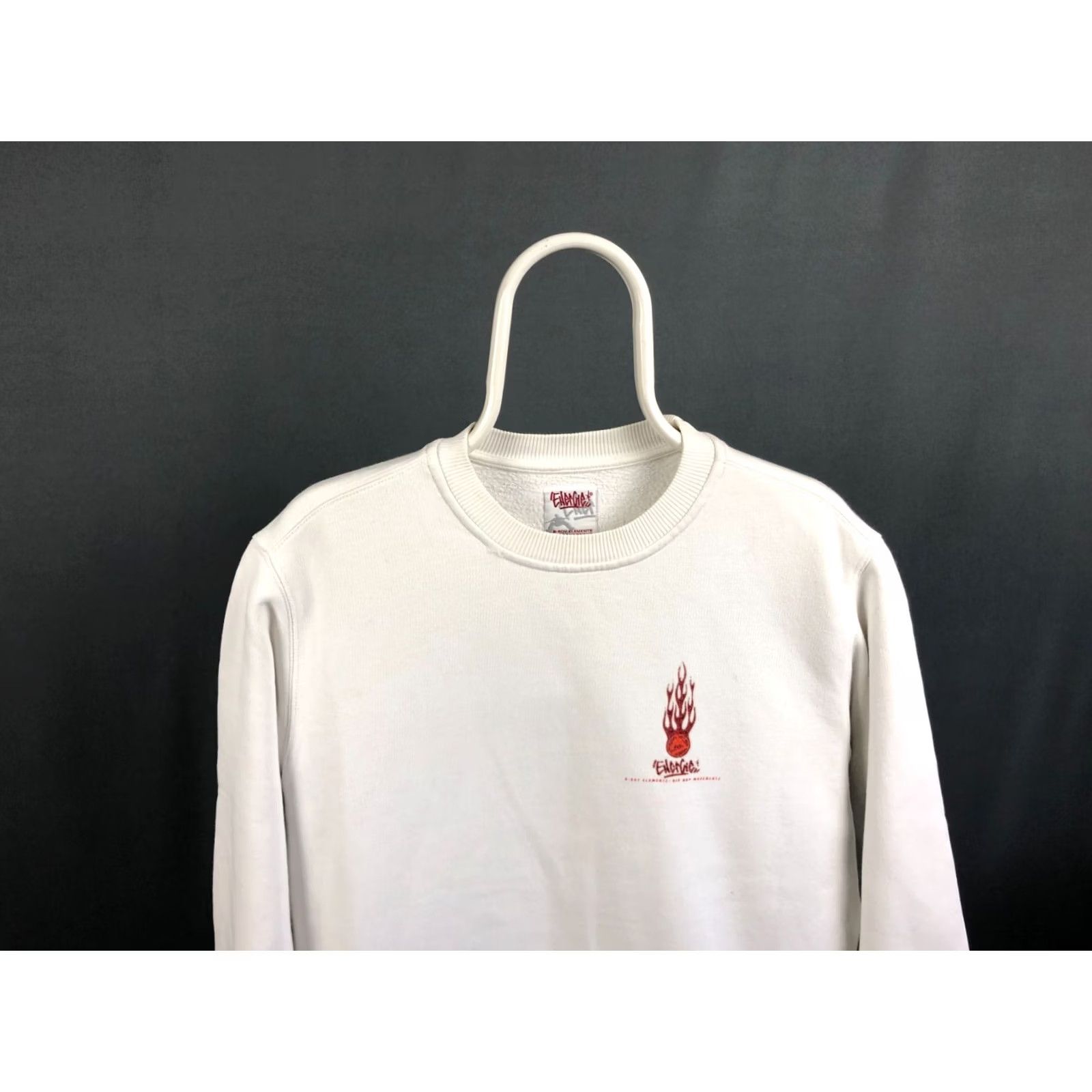 Energie Energie Sweatshirt Men M White Cotton Viscose Jersey Crew Neck Pullover Logo Branding On Lower Left Hand Side Size US M / EU 48-50 / 2 - 3 Thumbnail