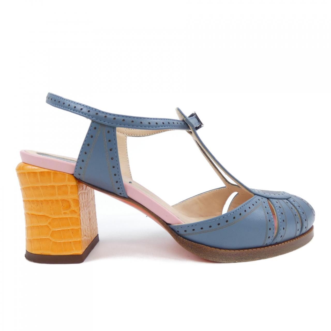 Fendi Fendi CHAMELON BLOCK H Sandal Sandal Leather Shoes CHAMELON BLOCK H SANDAL DUTY FREE for USA