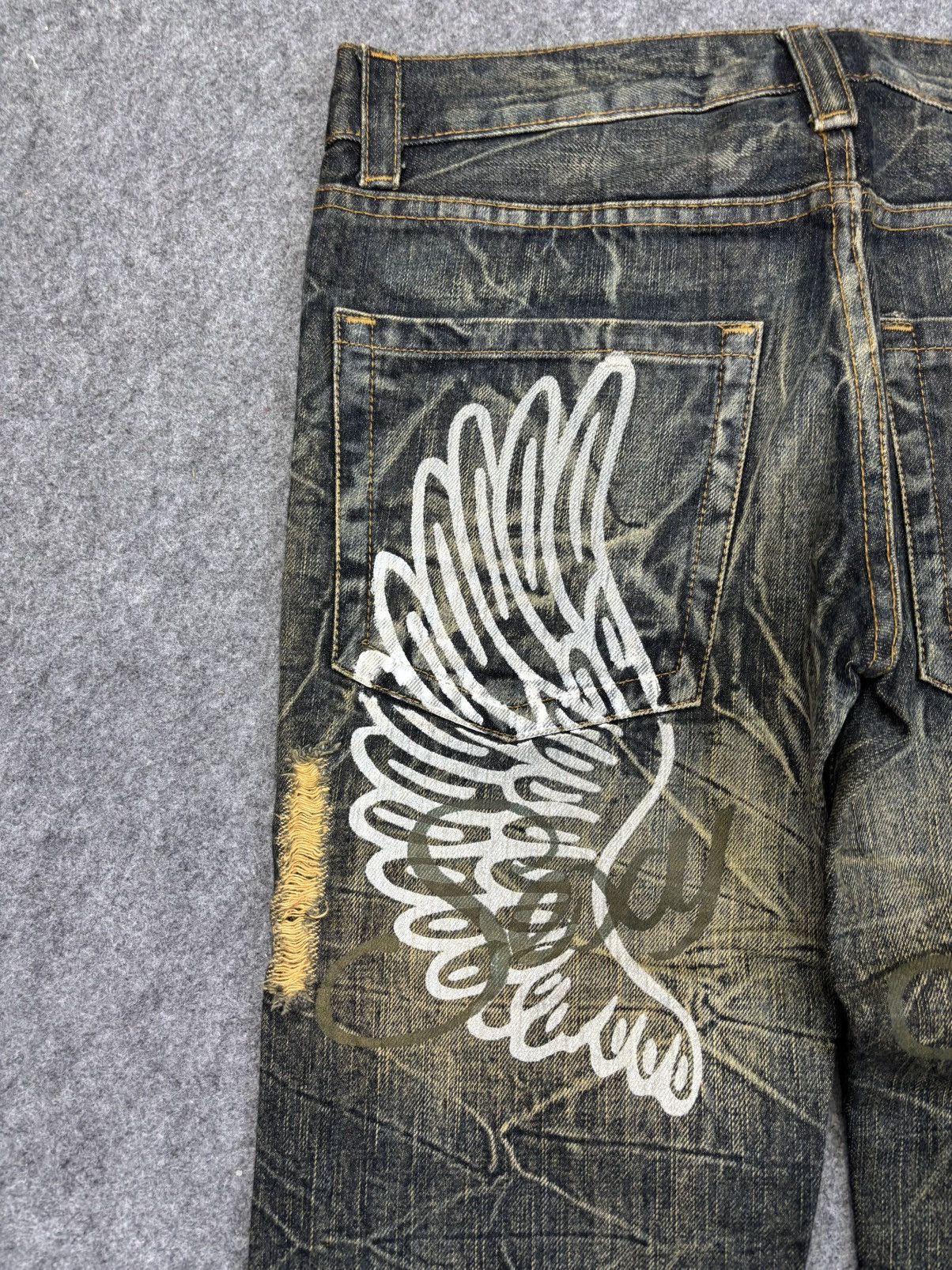 Seditionaries KUI Flare Rusty Mudwash Distressed Denim F869 Size US 32 / EU 48 - 11 Thumbnail