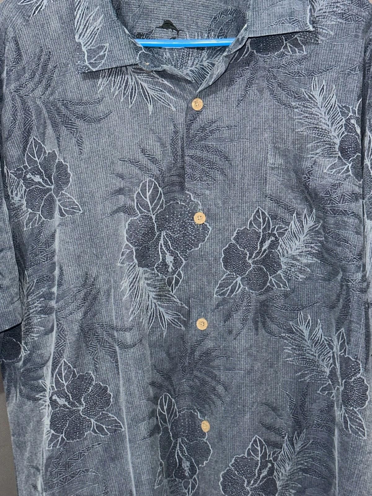 Tommy Bahama Tommy Bahama XXL Floral Island Silk Shirt Size 48R - 2 Thumbnail