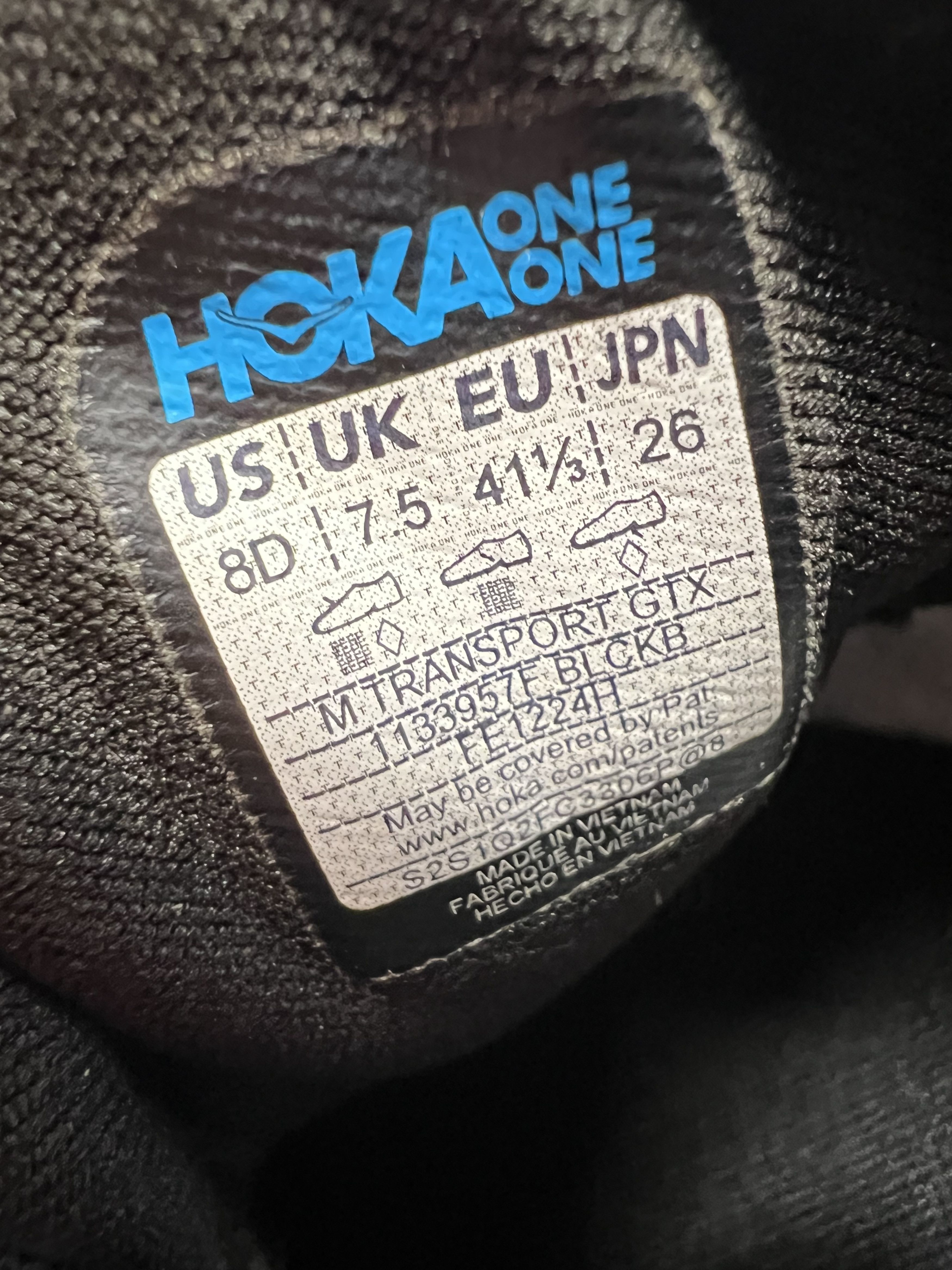 Hoka 8D Hoka One One Transport GTX Trail Running Shoes Hiking Size US 8 / EU 41 - 21 Thumbnail