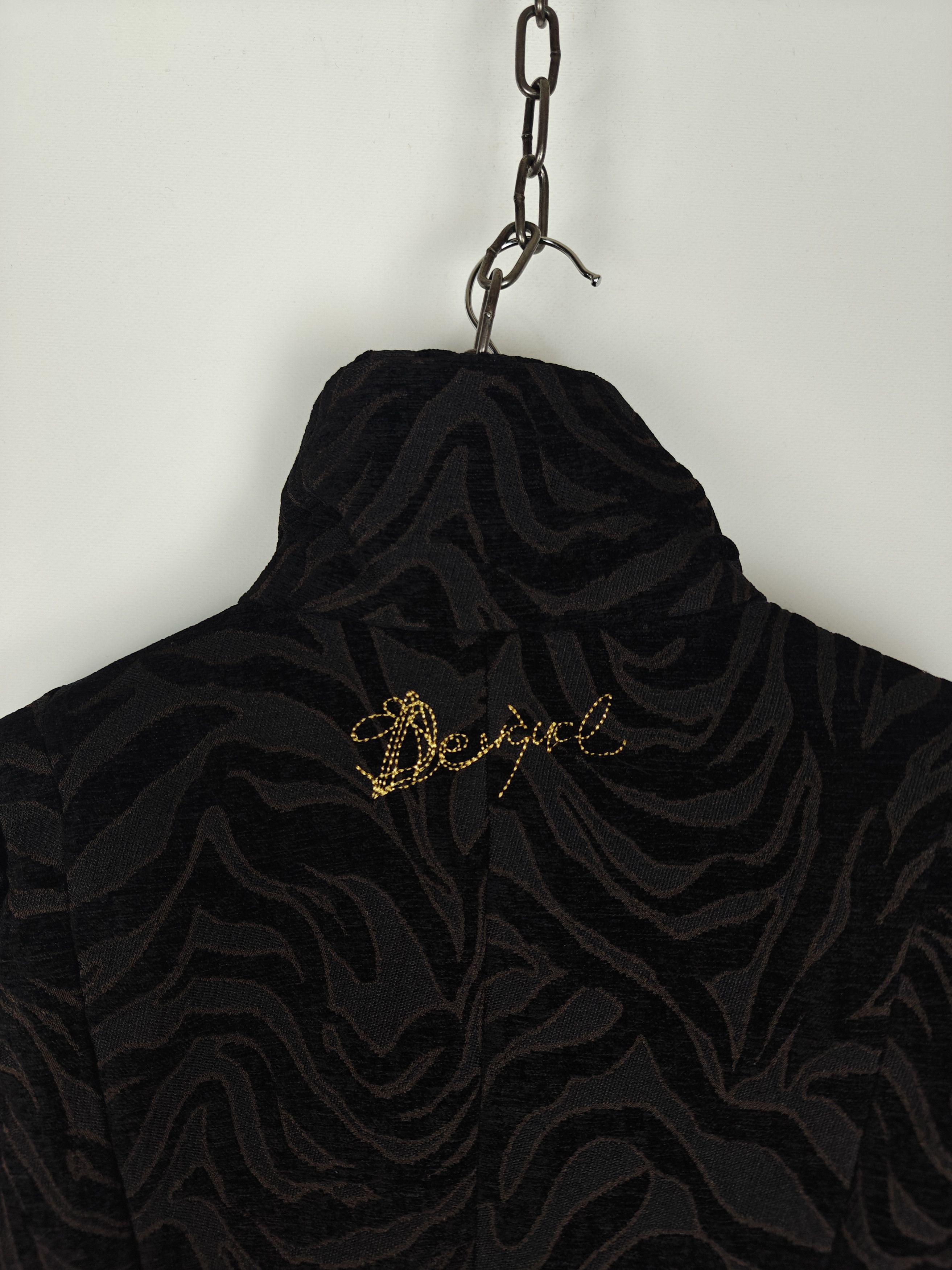 Desigual Desigual Coat Jacket Button Tiger Black size 36 Size S / US 4 / IT 40 - 10 Thumbnail