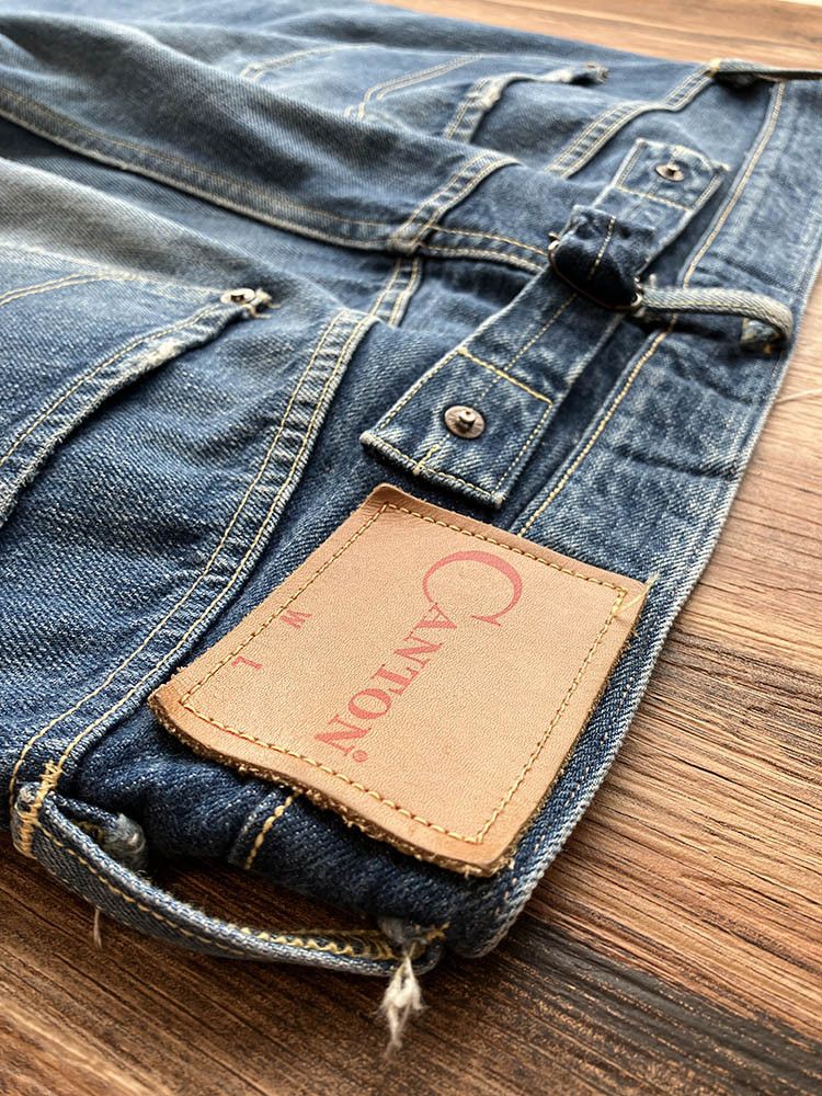 Japanese Brand CANTON OVERALLS 500-120UD W32xL31 1920’s 201-type Size US 32 / EU 48 - 17 Thumbnail