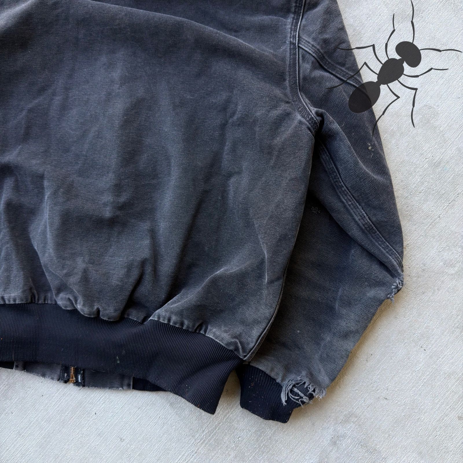 Carhartt × Vintage Vintage Y2K Carhartt black hooded work wear jacket Size US L / EU 52-54 / 3 - 4 Thumbnail