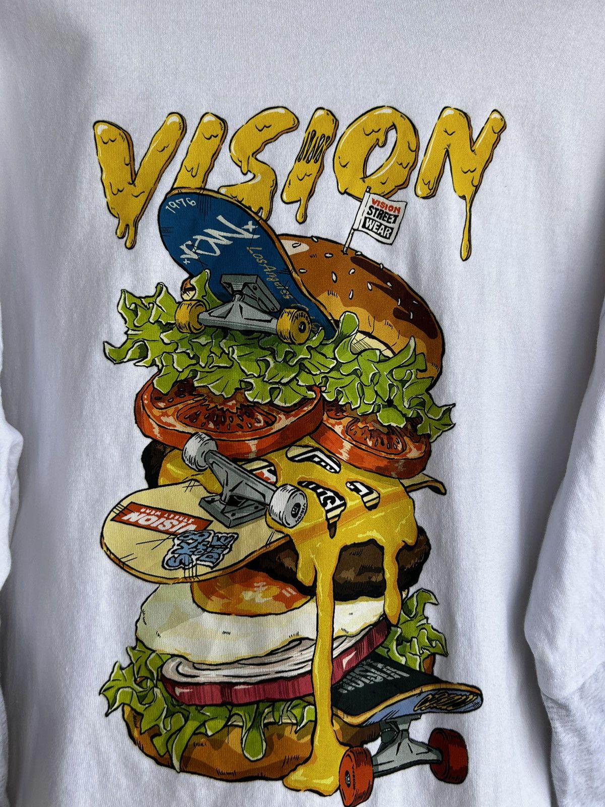 Vision Streetwear Shred Hard Or Go Home Skateboarding Tshirt Size US L / EU 52-54 / 3 - 5 Thumbnail