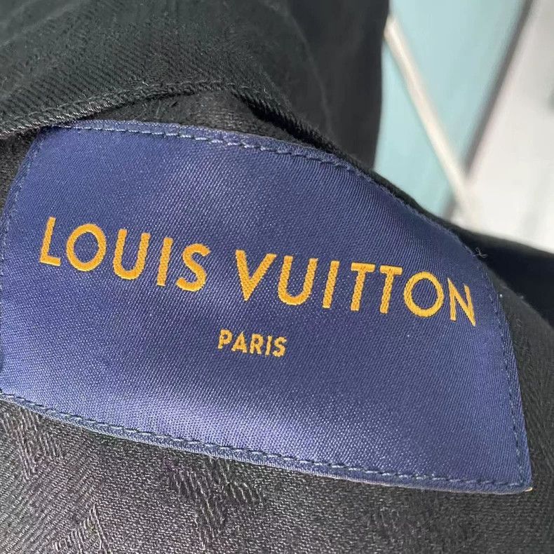 Louis Vuitton Louis Vuitton Black denim jacket with full logo jacket 2501 Size US M / EU 48-50 / 2 - 3 Thumbnail